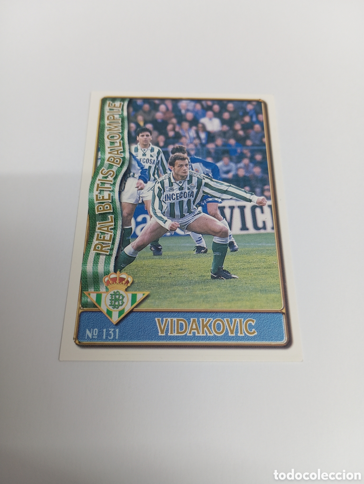 Cromos de f&uacute;tbol: 131 VIDAKOVIC Betis 96 97 MUNDICROMO FICHAS LIGA 1996 1997