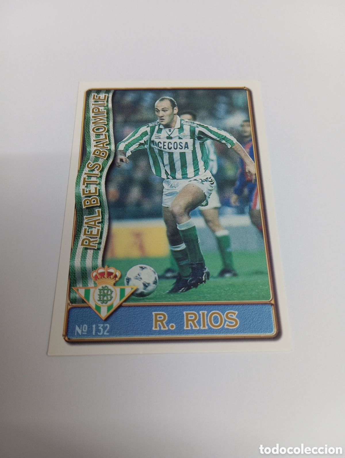Cromos de f&uacute;tbol: 132 RIOS Betis 96 97 MUNDICROMO FICHAS LIGA 1996 1997