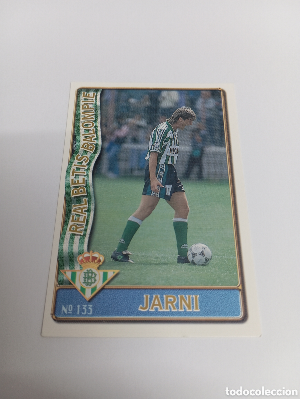 Cromos de f&uacute;tbol: 133 JARNI Betis 96 97 MUNDICROMO FICHAS LIGA 1996 1997