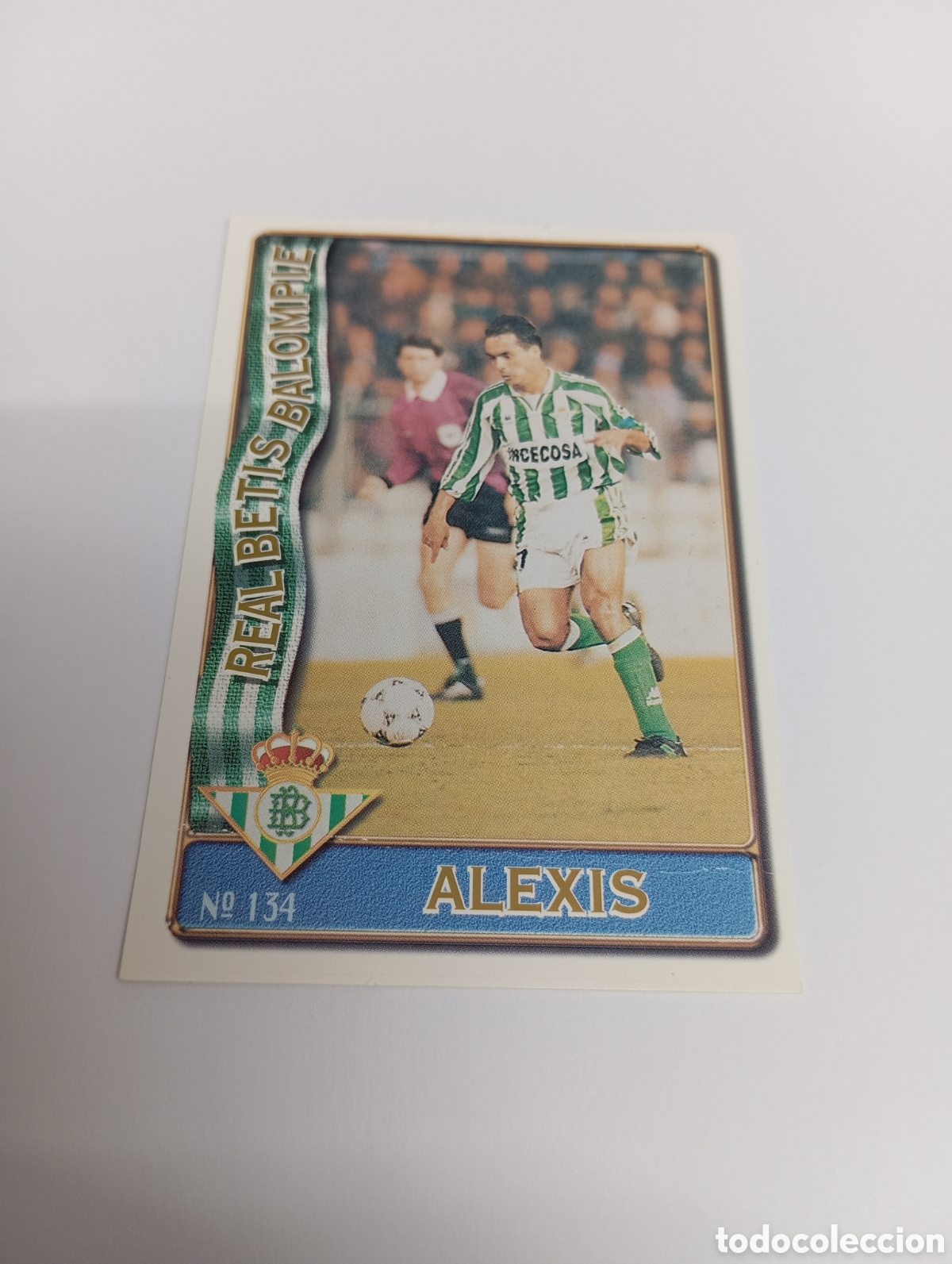 Cromos de f&uacute;tbol: 134 ALEXIS Betis 96 97 MUNDICROMO FICHAS LIGA 1996 1997