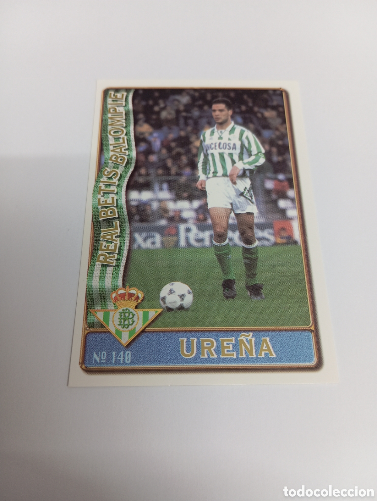 Cromos de f&uacute;tbol: 140 URE&Ntilde;A Betis 96 97 MUNDICROMO FICHAS LIGA 1996 1997