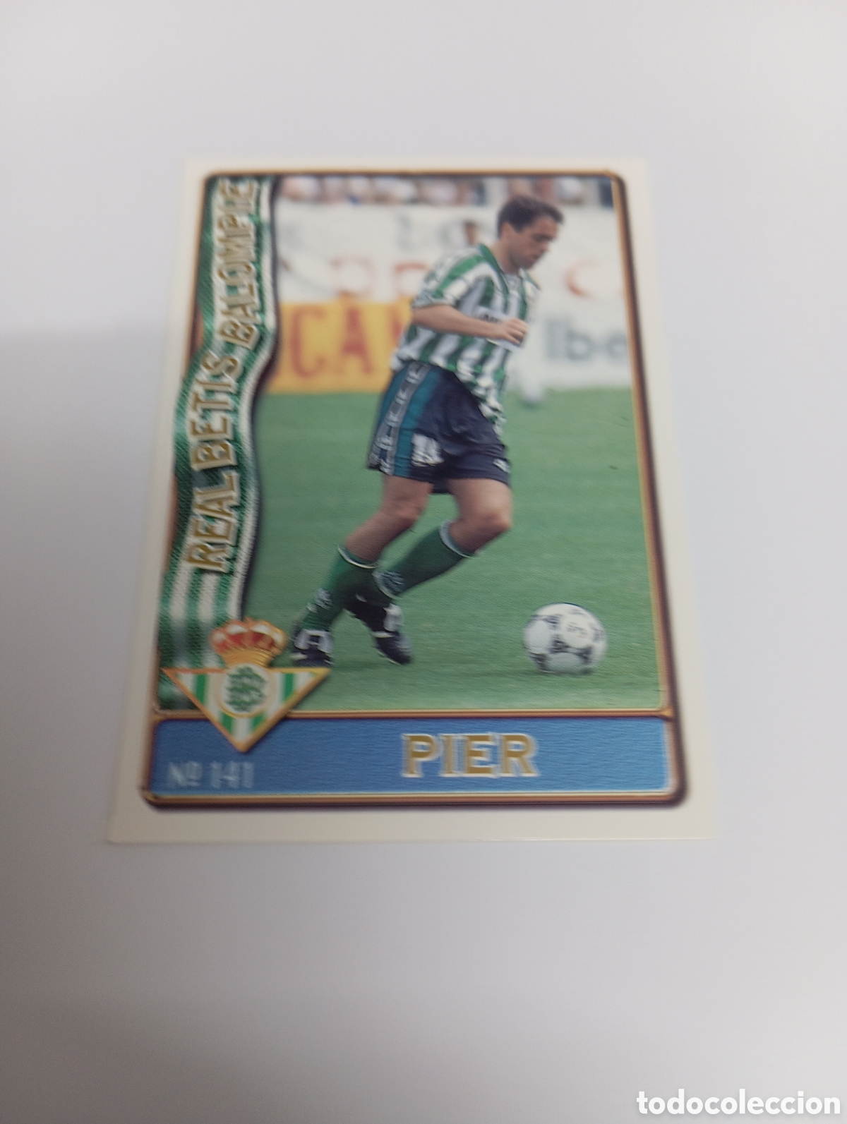 Cromos de f&uacute;tbol: 141 PIER Betis 96 97 MUNDICROMO FICHAS LIGA 1996 1997