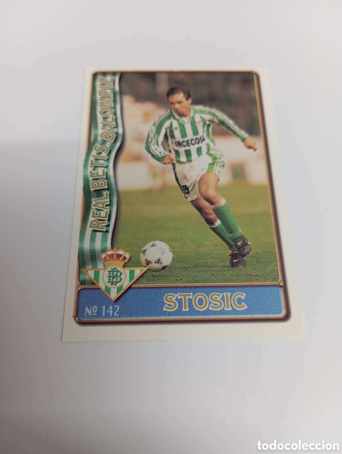 Cromos de f&uacute;tbol: 142 STOSIC Betis 96 97 MUNDICROMO FICHAS LIGA 1996 1997