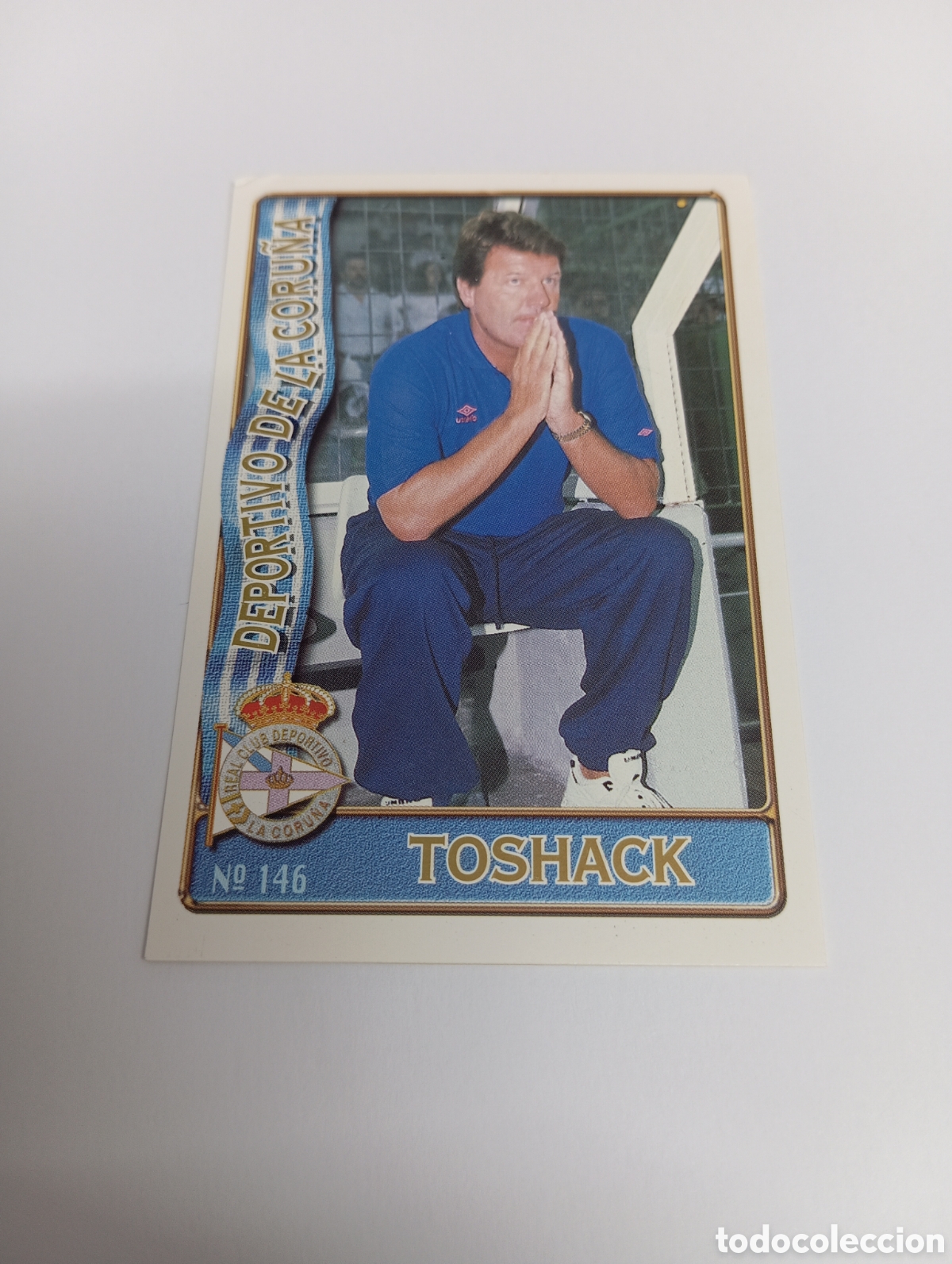 Cromos de f&uacute;tbol: 146 TOSHACK DEPORTIVO LA CORU&Ntilde;A 96 97 MUNDICROMO FICHAS LIGA 1996 1997