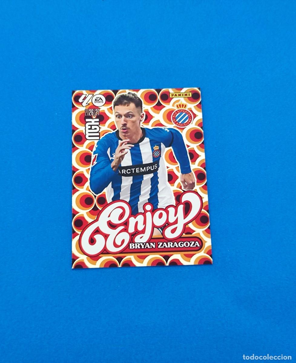 Cromos de f&uacute;tbol: Megacracks 2026 2027 / 26 27 Enjoy Bryan Zaragoza Espa&ntilde;ol