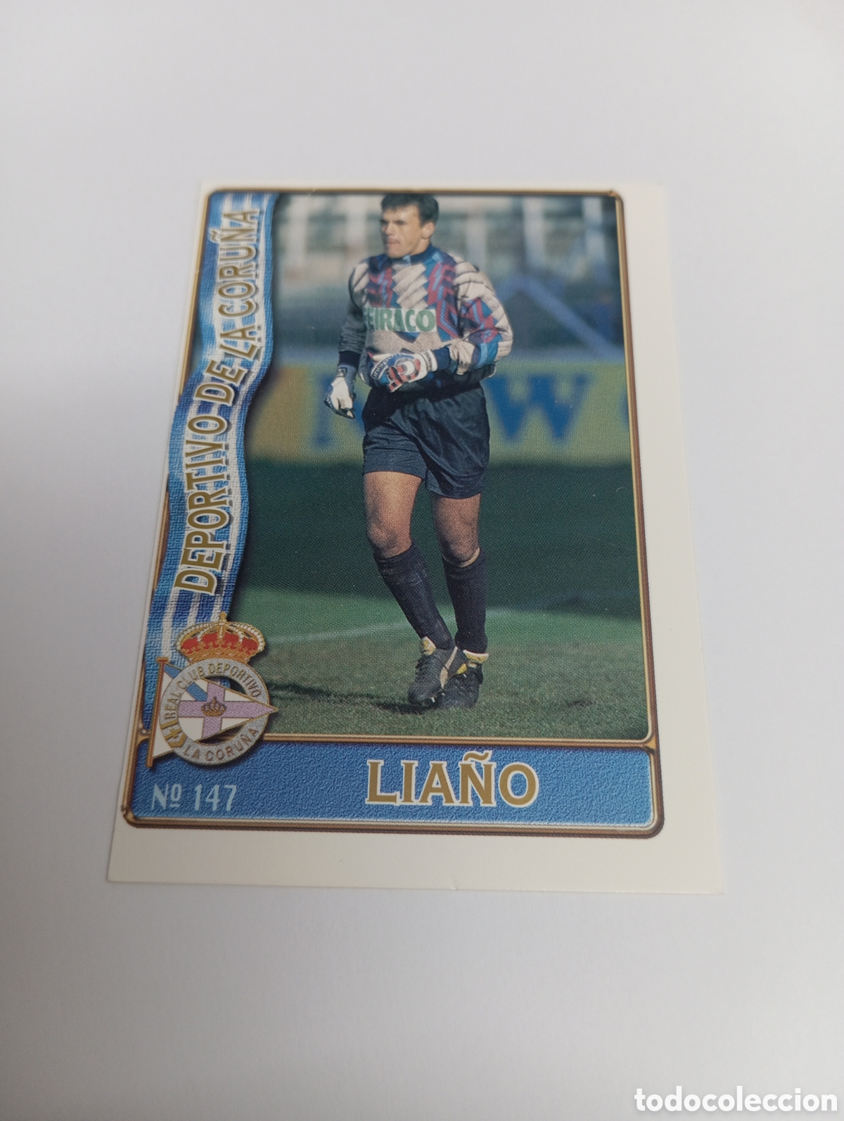 Cromos de f&uacute;tbol: 147 LIA&Ntilde;O DEPORTIVO LA CORU&Ntilde;A 96 97 MUNDICROMO FICHAS LIGA 1996 1997