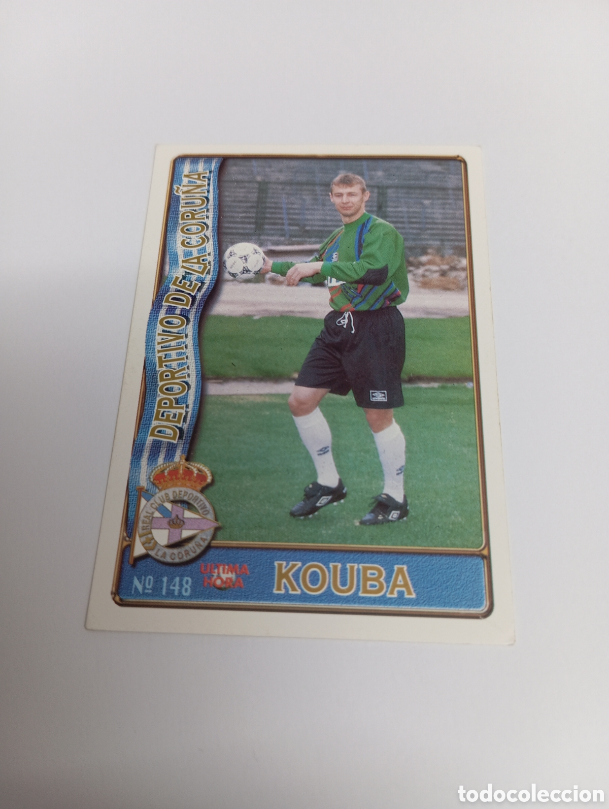 Cromos de f&uacute;tbol: 148 KOUBA UH DEPORTIVO LA CORU&Ntilde;A 96 97 MUNDICROMO FICHAS LIGA 1996 1997