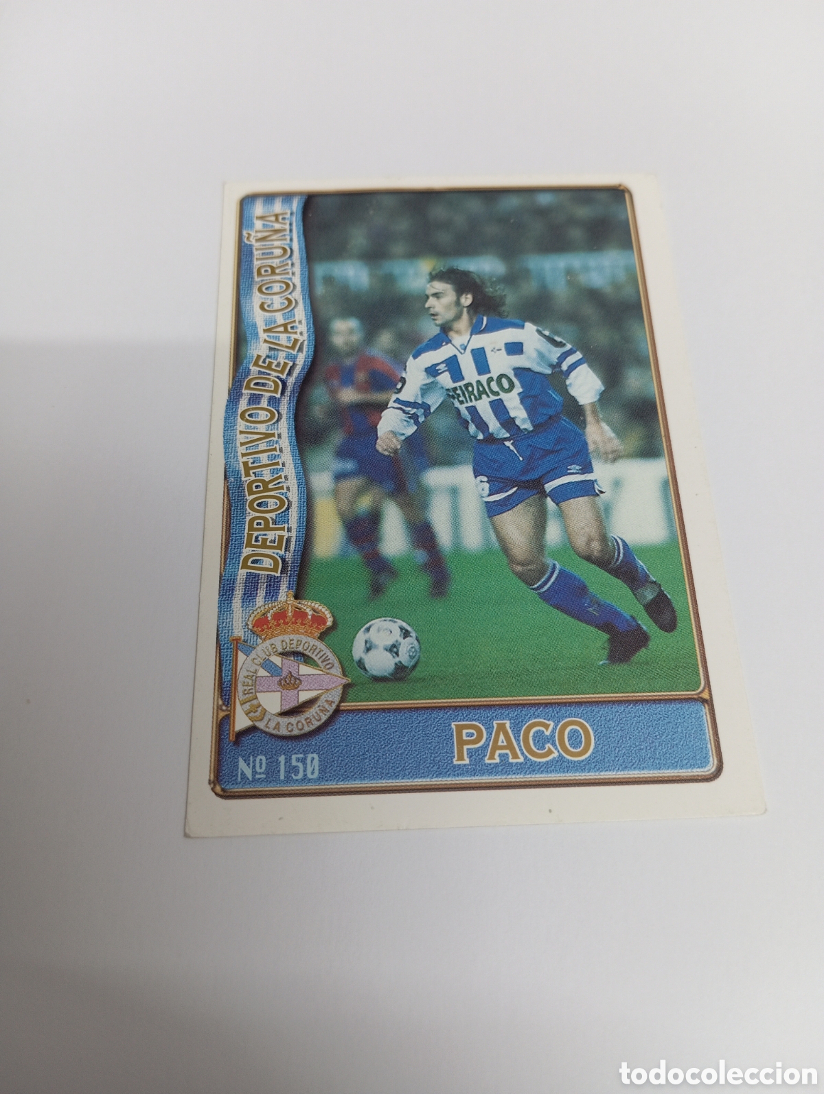 Cromos de f&uacute;tbol: 150 PACO DEPORTIVO LA CORU&Ntilde;A 96 97 MUNDICROMO FICHAS LIGA 1996 1997
