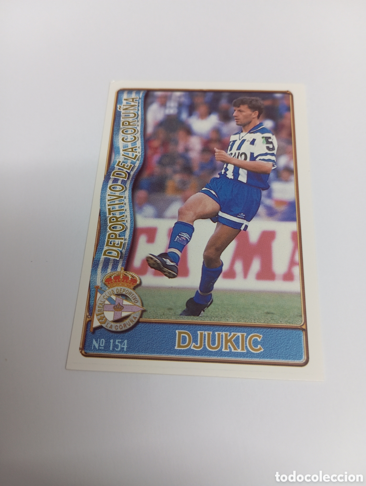 Cromos de f&uacute;tbol: 154 DJUKIC DEPORTIVO LA CORU&Ntilde;A 96 97 MUNDICROMO FICHAS LIGA 1996 1997