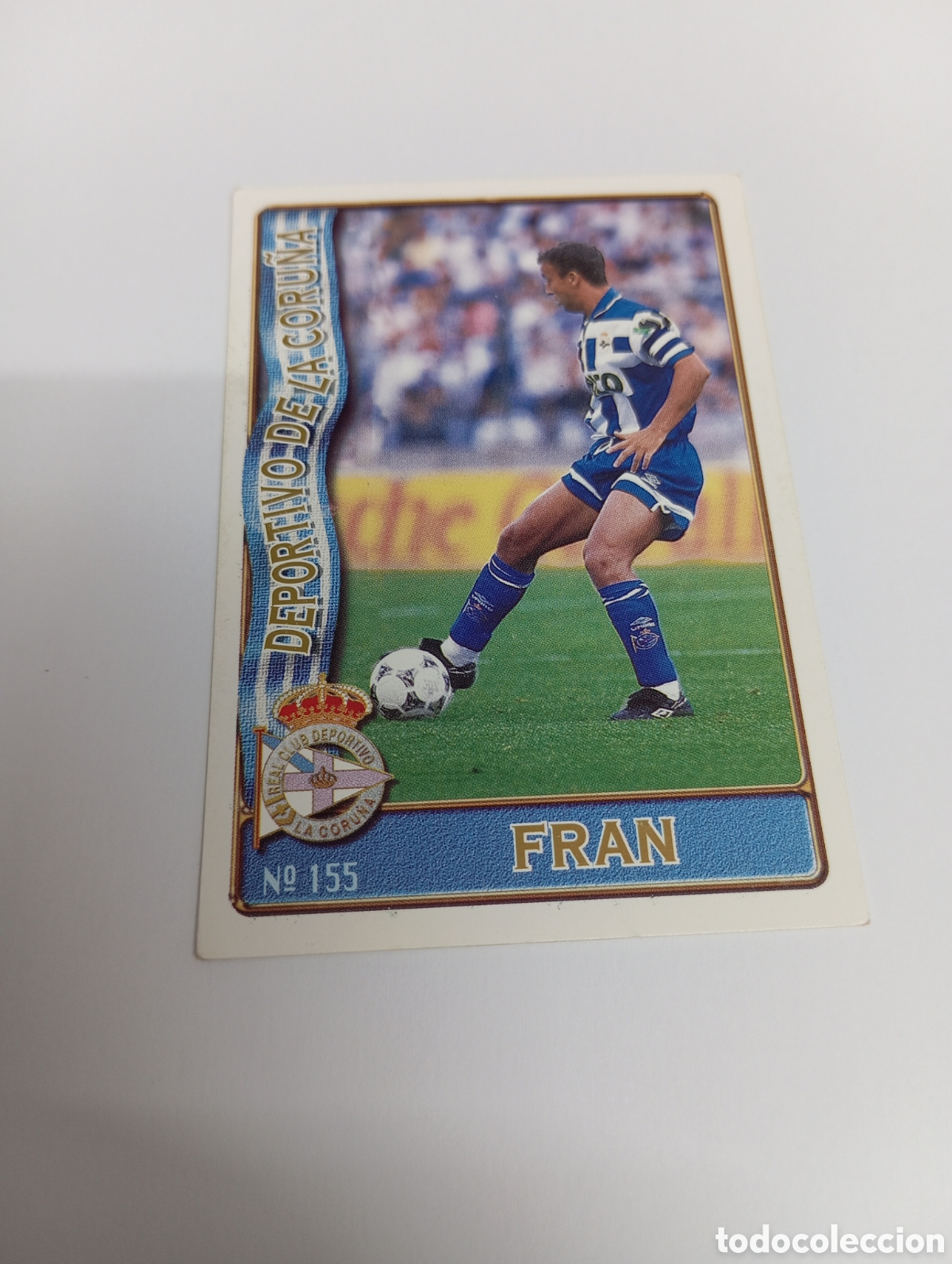 Cromos de f&uacute;tbol: 155 FRAN DEPORTIVO LA CORU&Ntilde;A 96 97 MUNDICROMO FICHAS LIGA 1996 1997