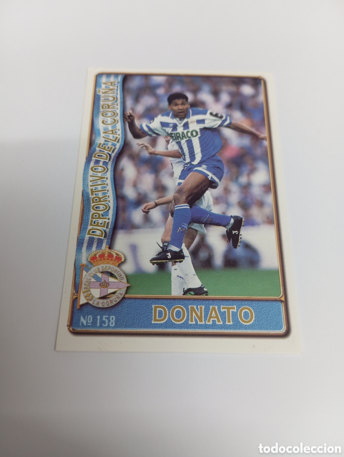 Cromos de f&uacute;tbol: 158 DONATO DEPORTIVO LA CORU&Ntilde;A 96 97 MUNDICROMO FICHAS LIGA 1996 1997