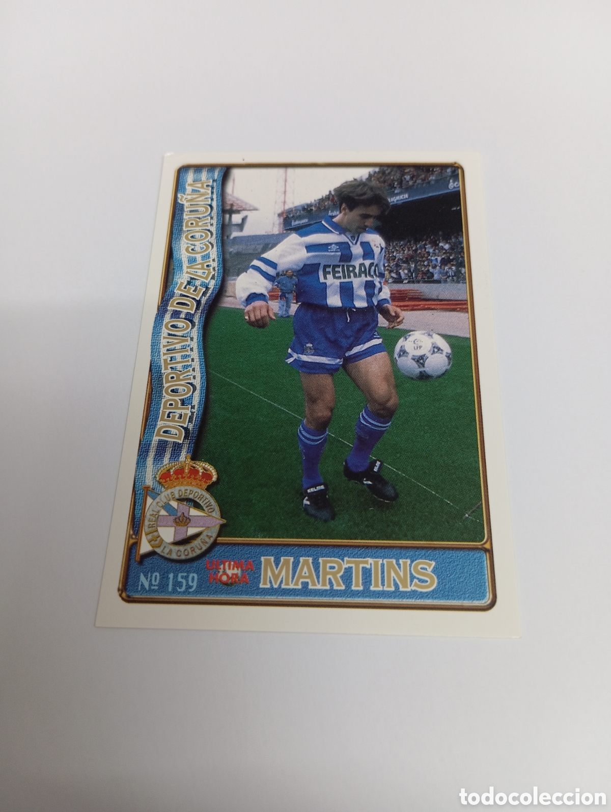 Cromos de f&uacute;tbol: 159 MARTINS UH DEPORTIVO LA CORU&Ntilde;A 96 97 MUNDICROMO FICHAS LIGA 1996 1997