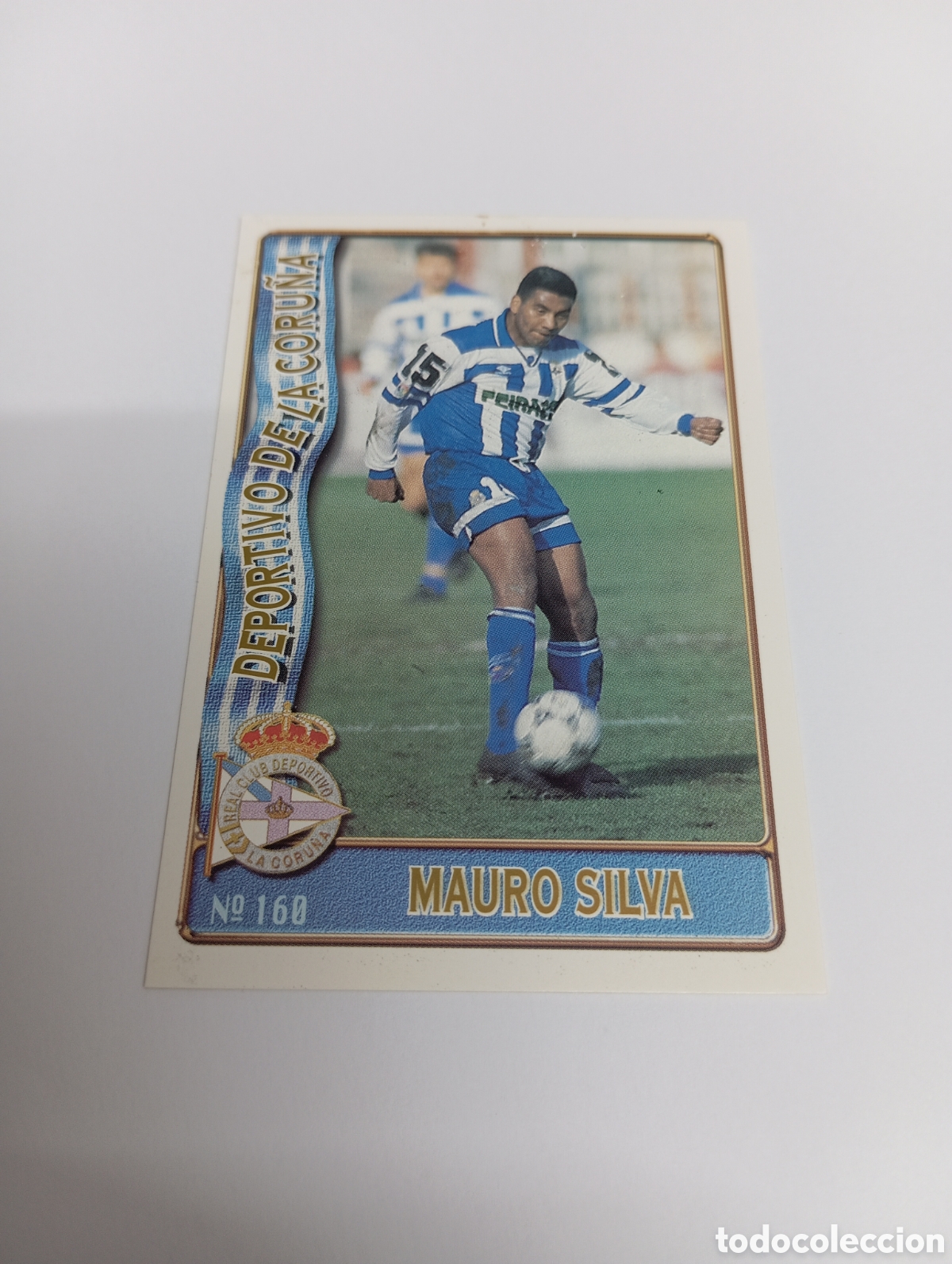 Cromos de f&uacute;tbol: 160 MAURO SILVA DEPORTIVO LA CORU&Ntilde;A 96 97 MUNDICROMO FICHAS LIGA 1996 1997
