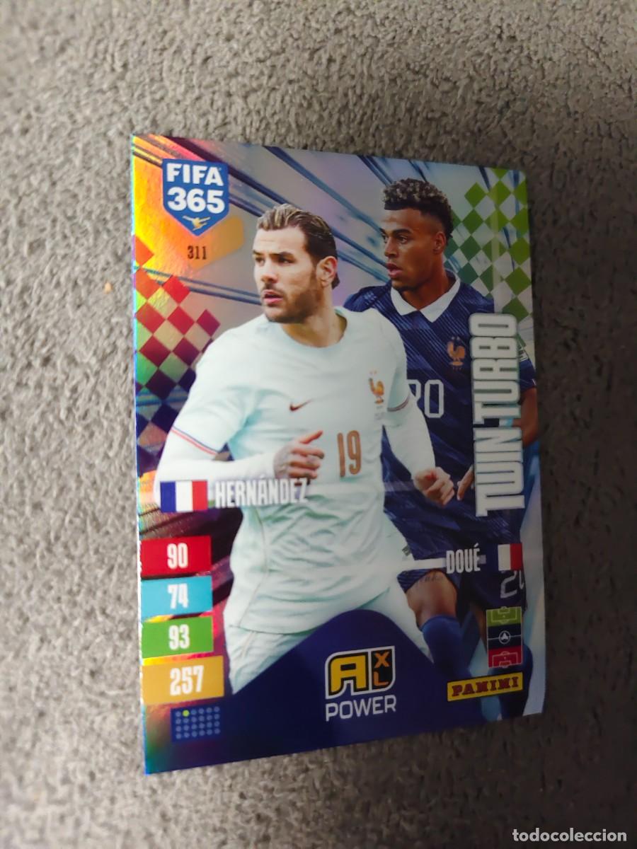 Cromos de f&uacute;tbol: 311 365 ADRENALYN 26 27 THEO HERN&Aacute;NEZ D&Eacute;SIR&Eacute; DOU&Eacute; FRANCIA TWIN TURBO 2026 2027 FIFA PANINI AAV