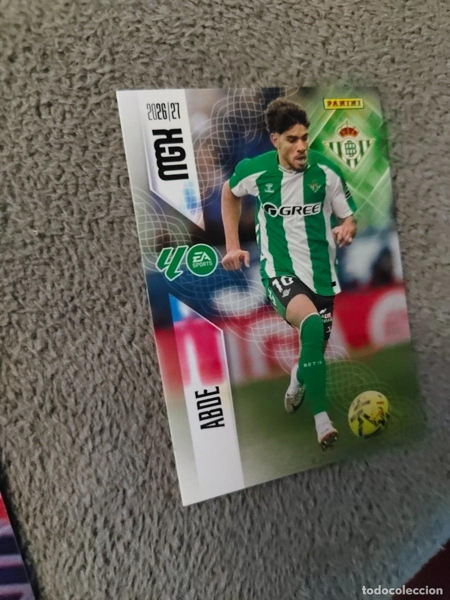 Cromos de f&uacute;tbol: 108 MEGACRACKS MGK 2026 27 ABDE REAL BETIS BASE CARD 26 2027 PANINI AAW