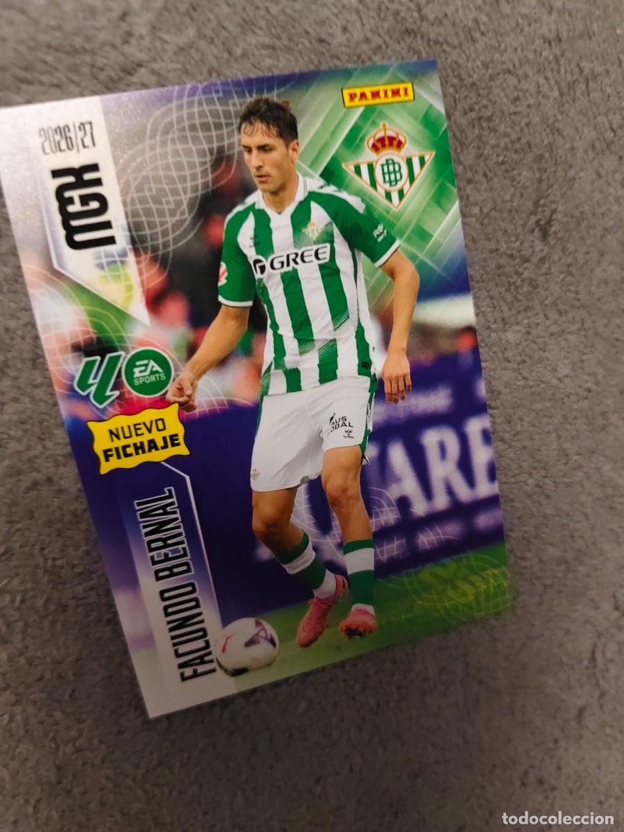 Cromos de f&uacute;tbol: 484 FACUNDO BERNAL REAL BETIS MEGACRACKS MGK 2026 27 NUEVO FICHAJE 26 2027 PANINI AAW