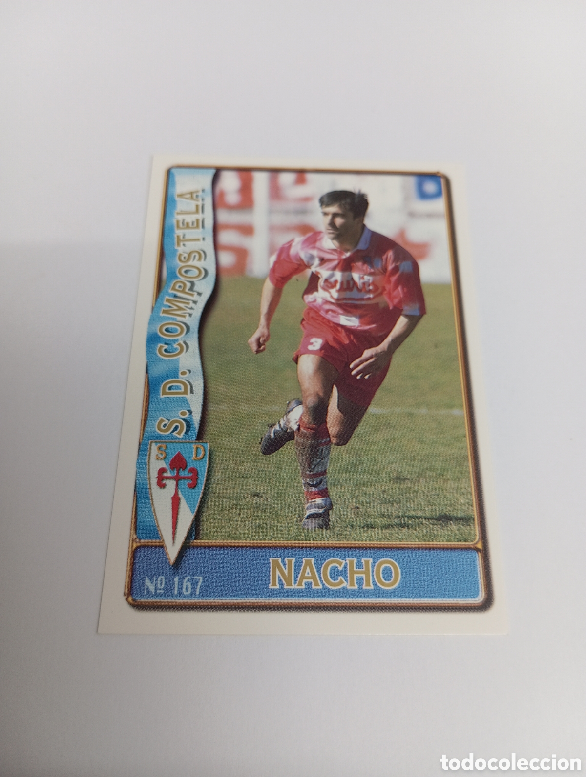 Cromos de f&uacute;tbol: 167 NACHO Compostela 96 97 MUNDICROMO FICHAS LIGA 1996 1997