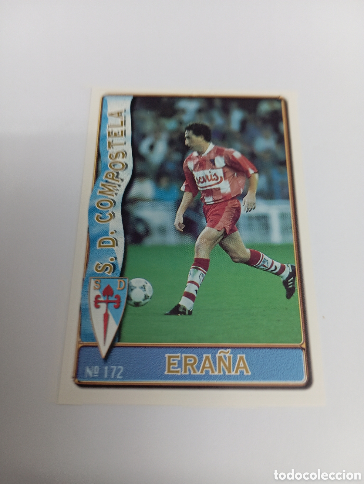 Cromos de f&uacute;tbol: 172 ERA&Ntilde;A Compostela 96 97 MUNDICROMO FICHAS LIGA 1996 1997
