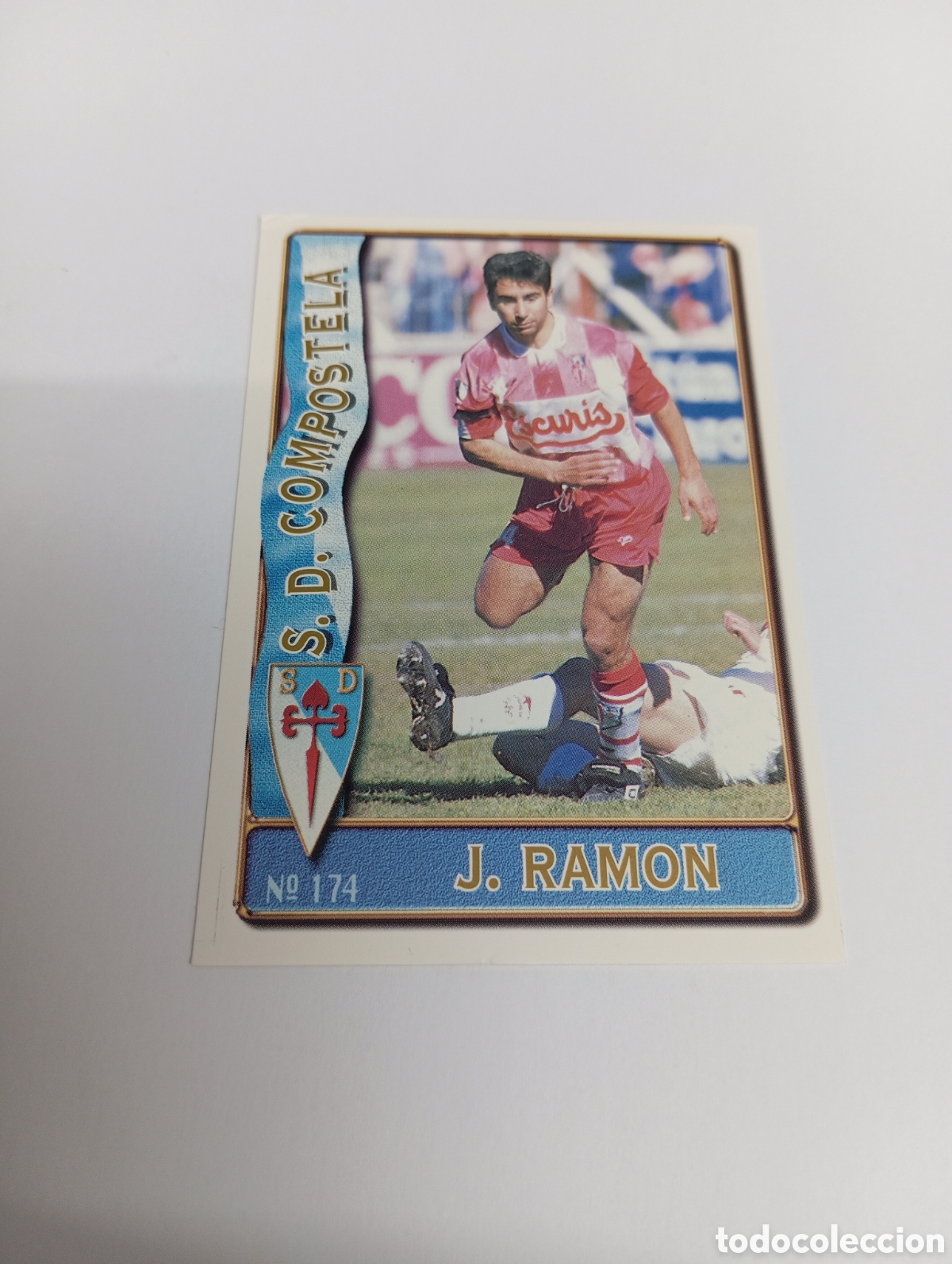 Cromos de f&uacute;tbol: 174 JOSE RAM&Oacute;N Compostela 96 97 MUNDICROMO FICHAS LIGA 1996 1997