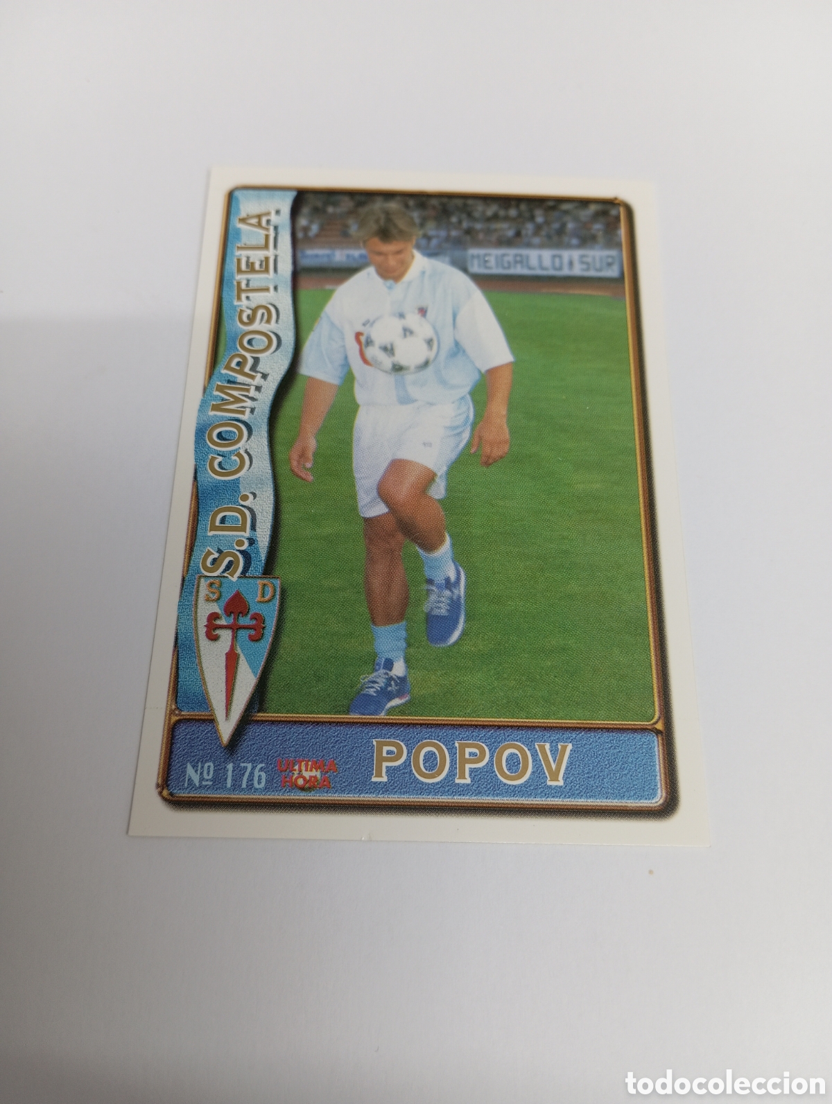 Cromos de f&uacute;tbol: 176 POPOV UH Compostela 96 97 MUNDICROMO FICHAS LIGA 1996 1997