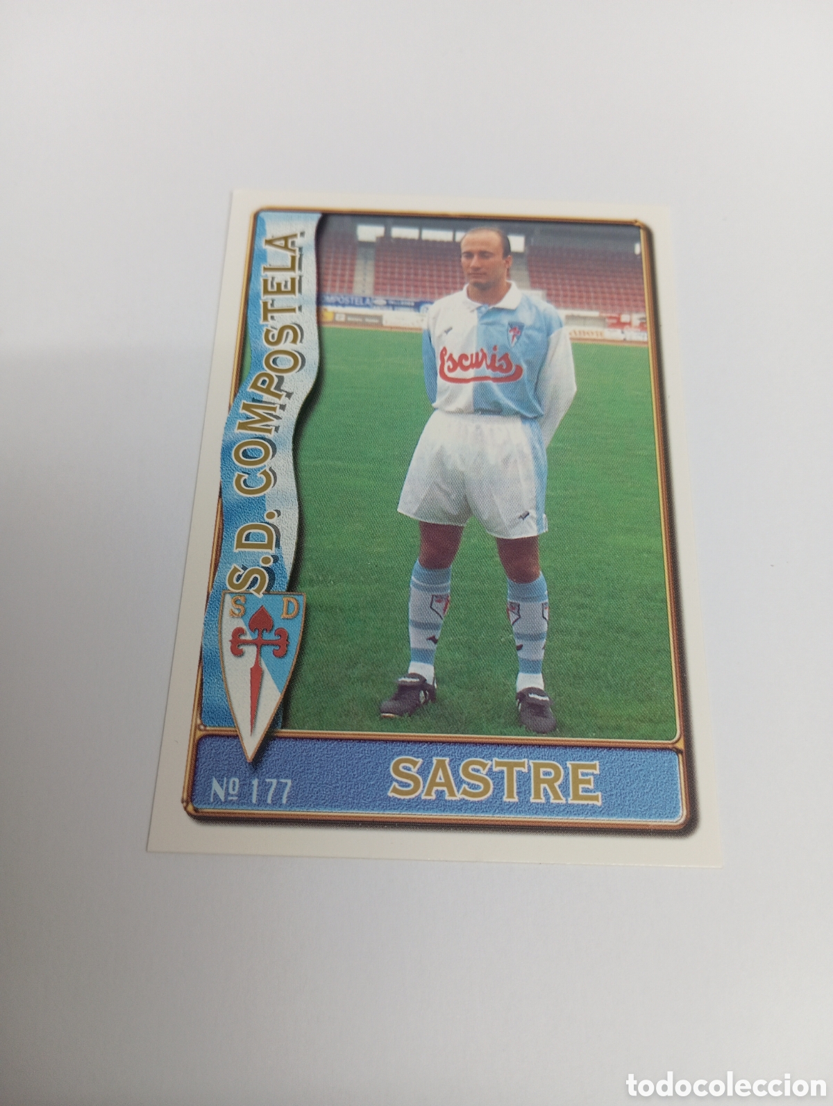 Cromos de f&uacute;tbol: 177 SASTRE Compostela 96 97 MUNDICROMO FICHAS LIGA 1996 1997