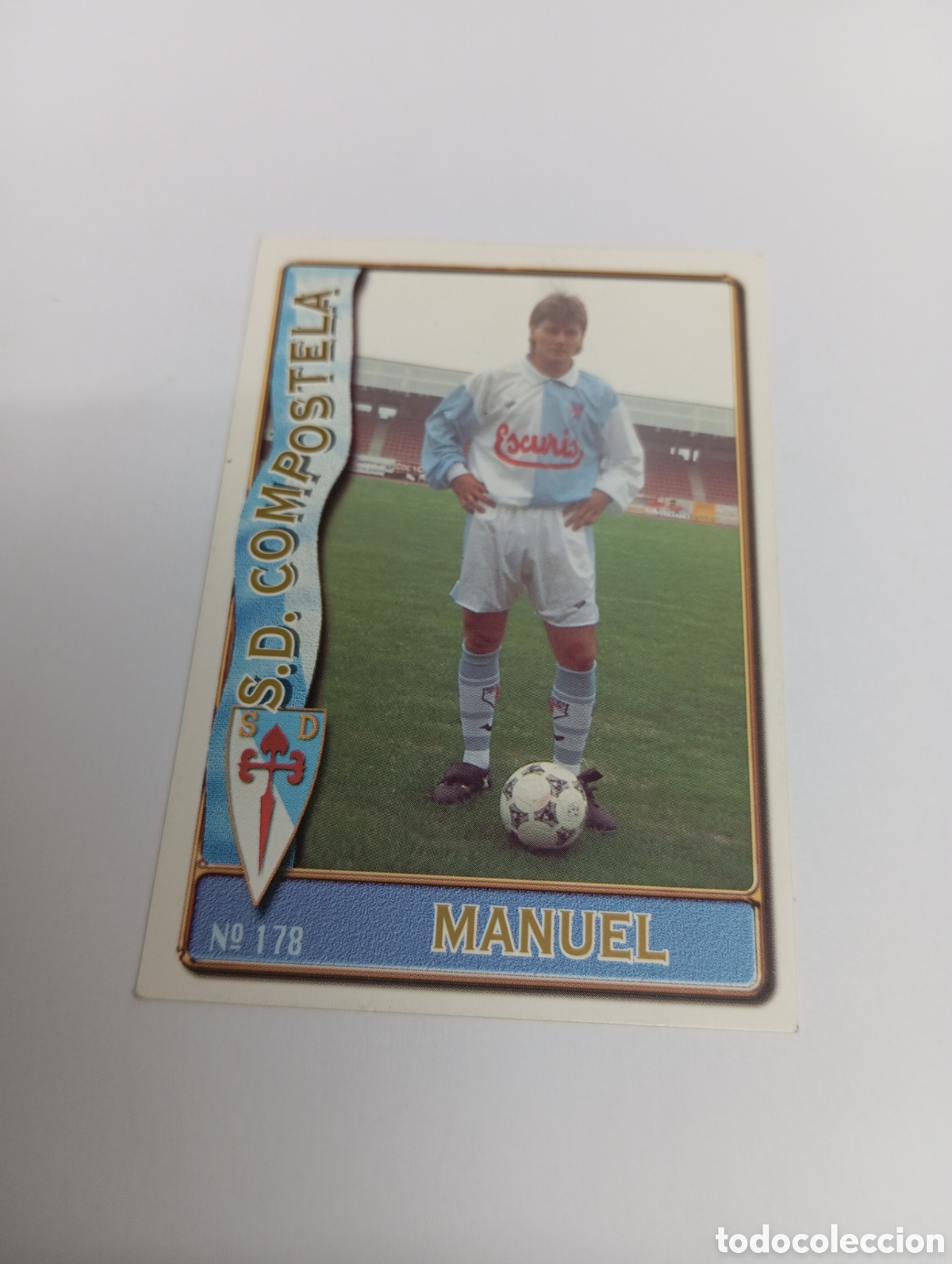 Cromos de f&uacute;tbol: 178 MANUEL Compostela 96 97 MUNDICROMO FICHAS LIGA 1996 1997