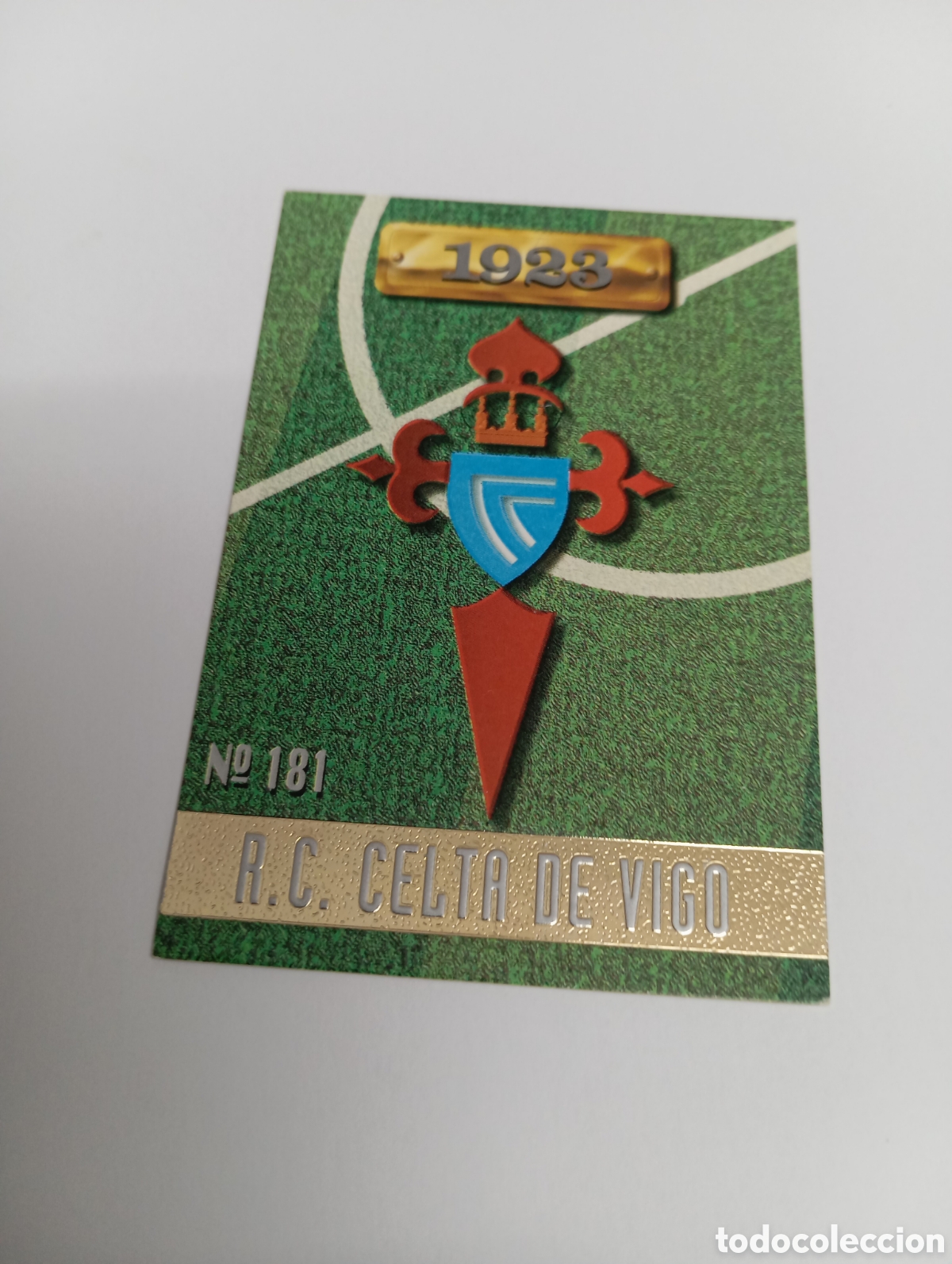 Cromos de f&uacute;tbol: 181 ESCUDO Celta de Vigo 96 97 MUNDICROMO FICHAS LIGA 1996 1997