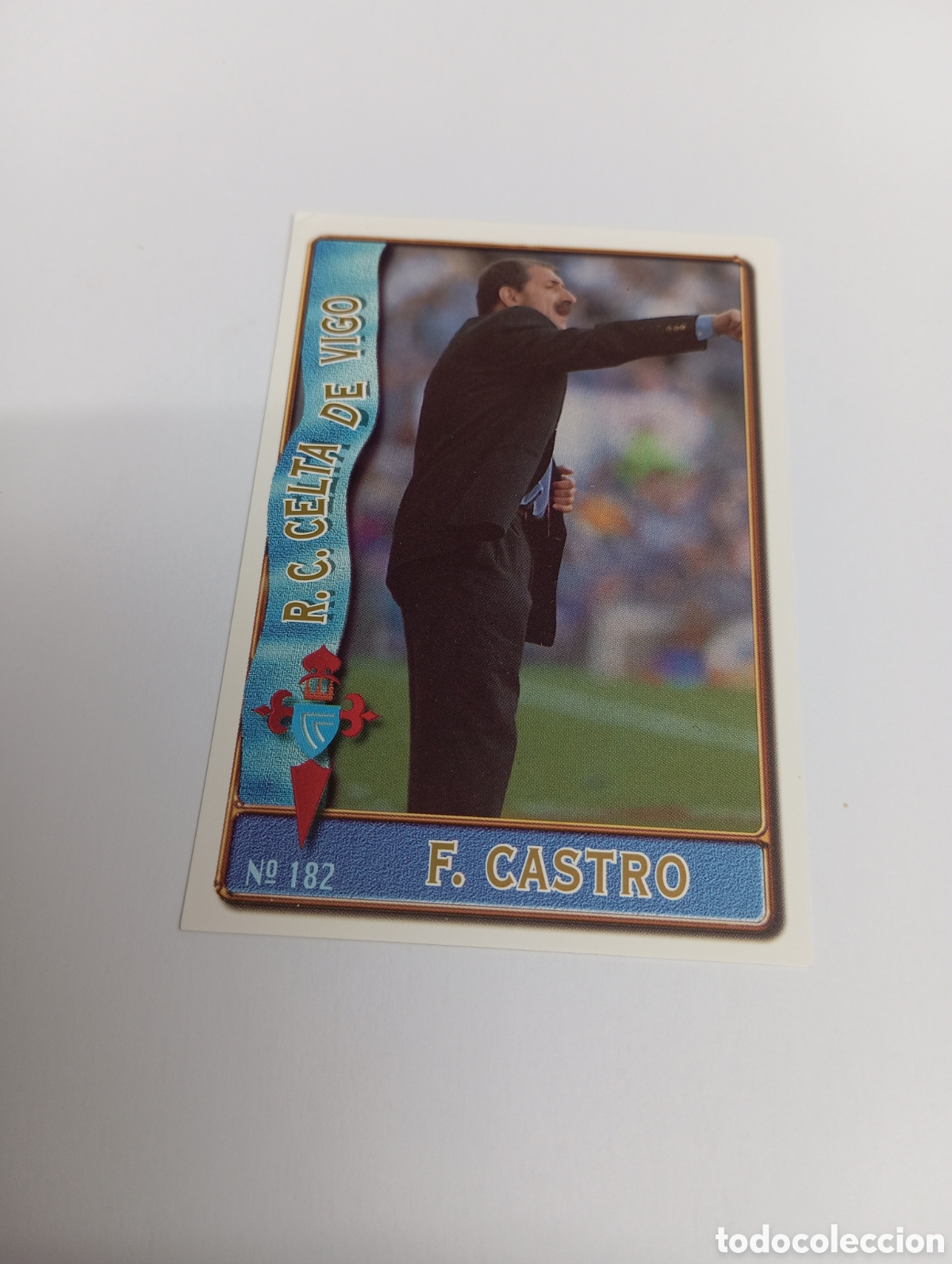 Cromos de f&uacute;tbol: 182 FERNANDO CASTRO Celta de Vigo 96 97 MUNDICROMO FICHAS LIGA 1996 1997