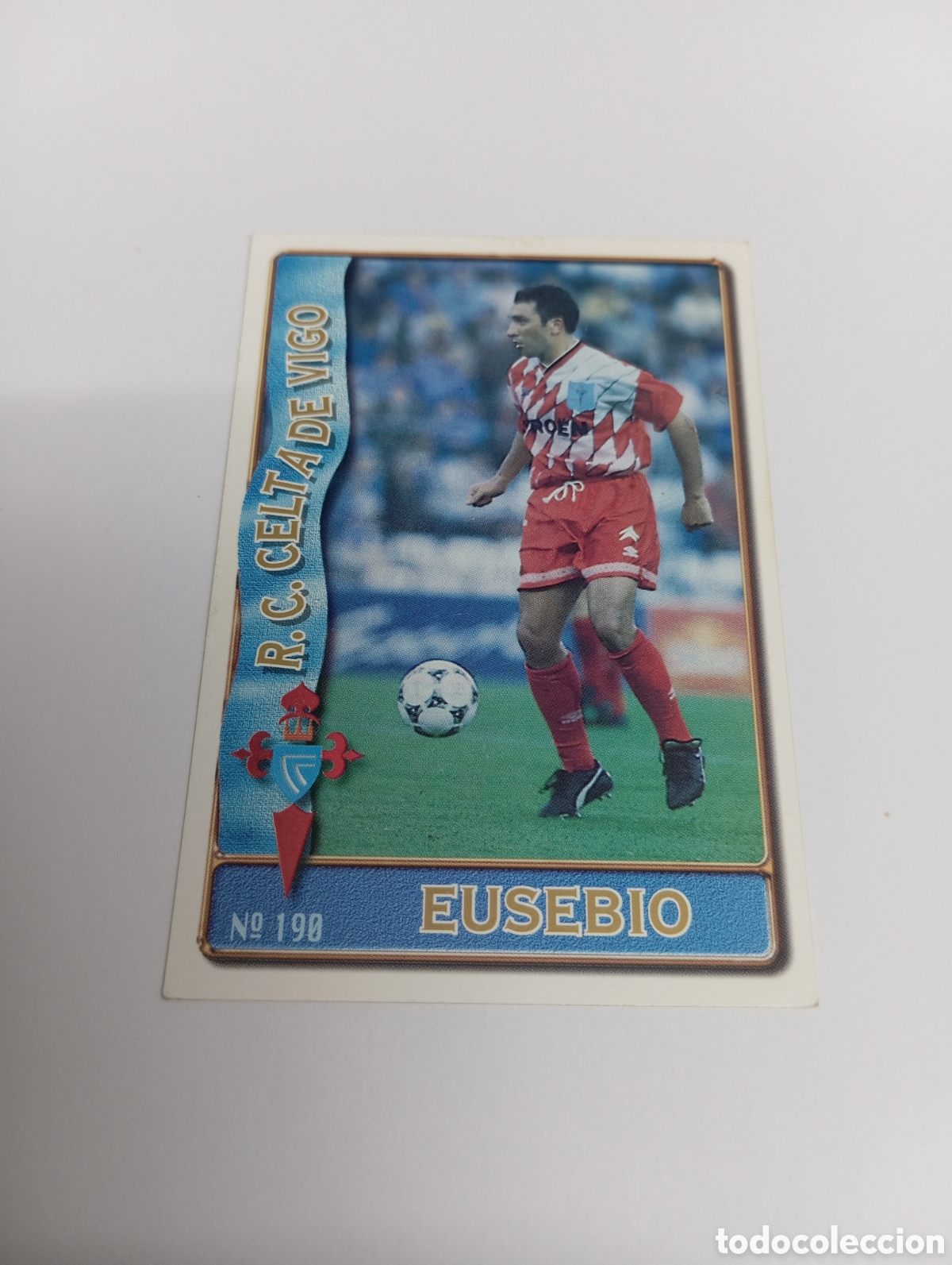 Cromos de f&uacute;tbol: 190 EUSEBIO Celta de Vigo 96 97 MUNDICROMO FICHAS LIGA 1996 1997
