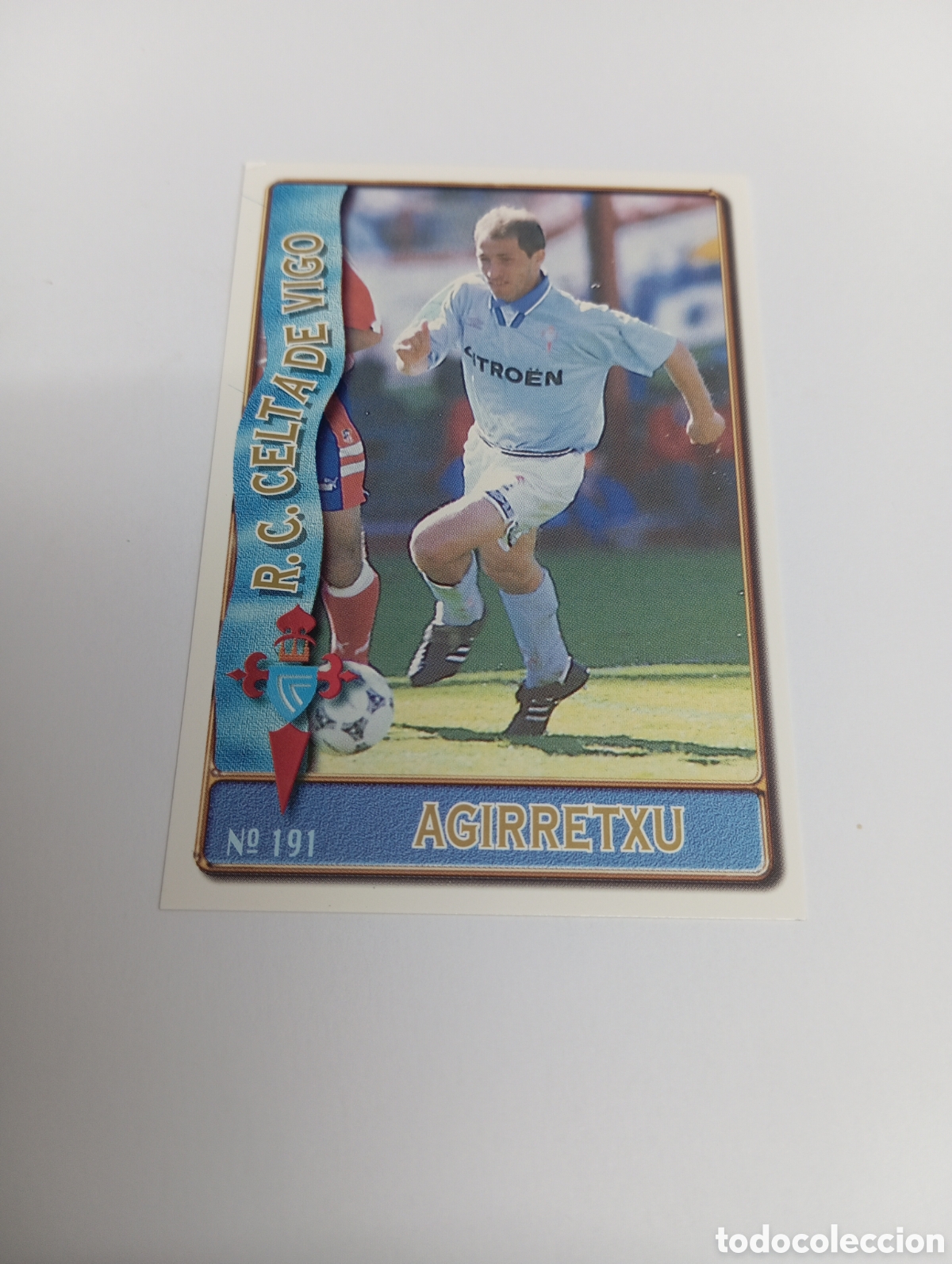 Cromos de f&uacute;tbol: 191 AGIRRETXU Celta de Vigo 96 97 MUNDICROMO FICHAS LIGA 1996 1997