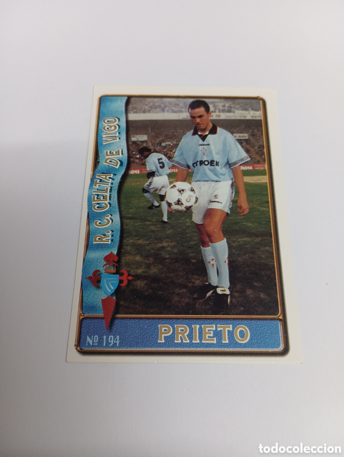 Cromos de f&uacute;tbol: 194 PRIETO Celta de Vigo 96 97 MUNDICROMO FICHAS LIGA 1996 1997