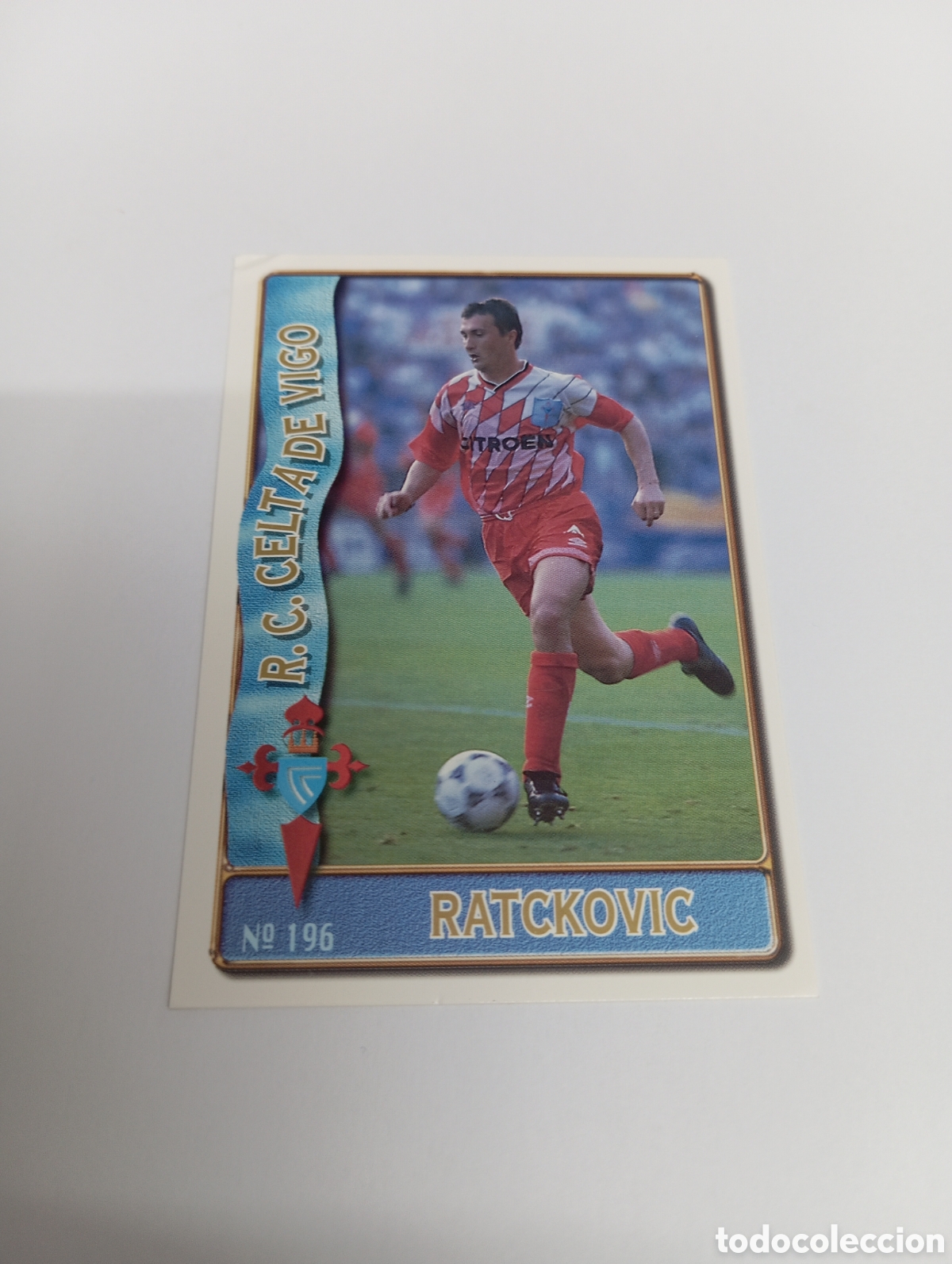 Cromos de f&uacute;tbol: 196 RATCKOVIC Celta de Vigo 96 97 MUNDICROMO FICHAS LIGA 1996 1997