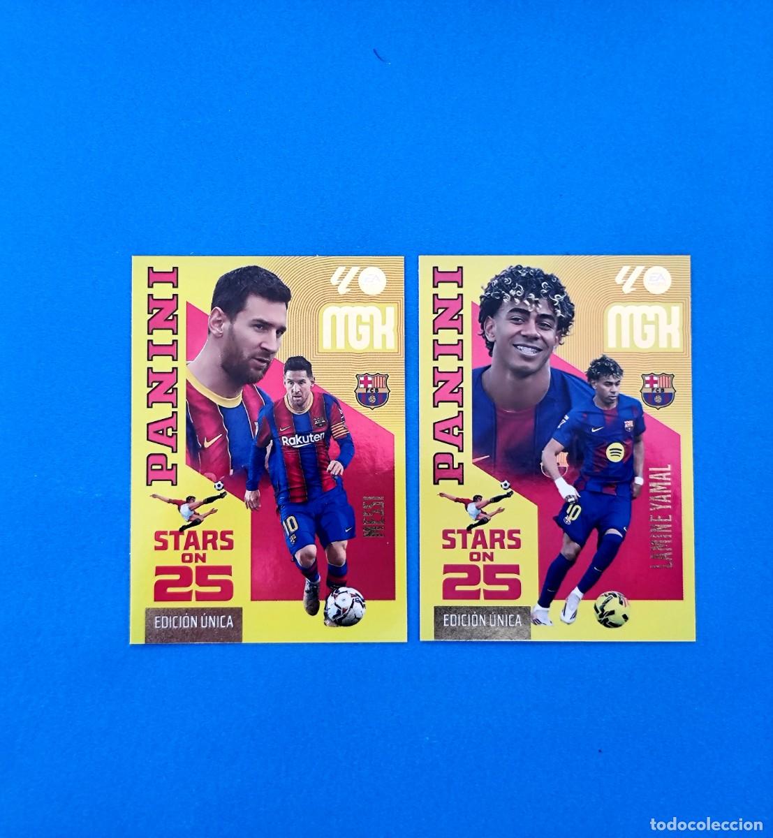 Cromos de f&uacute;tbol: Megacracks 2026 2027 / 26 27 Stars On 25 Messi Lamine Yamal Barcelona