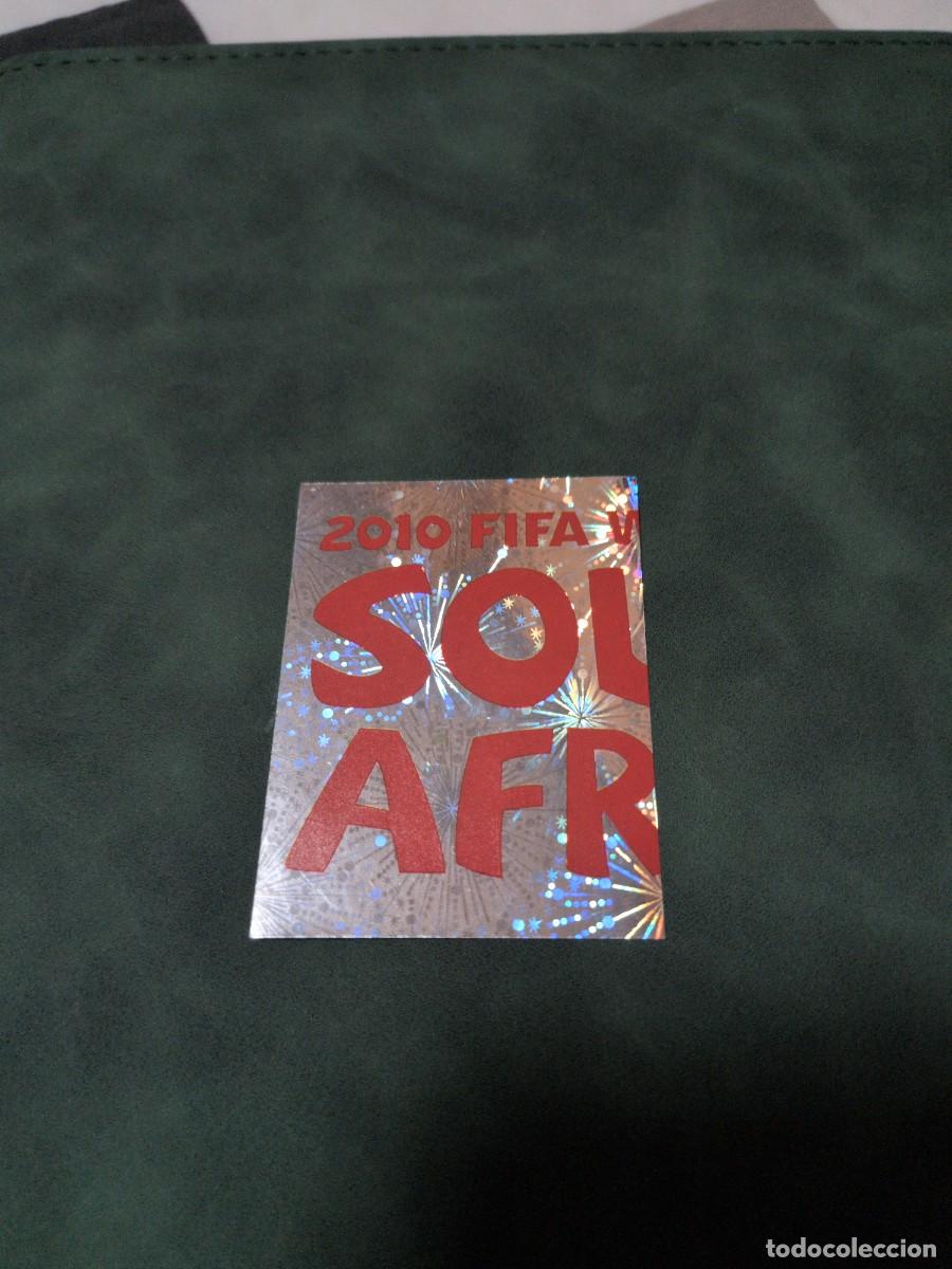 Cromos de f&uacute;tbol: Logo 2 mundial Sud&aacute;frica 2010 sin pegar