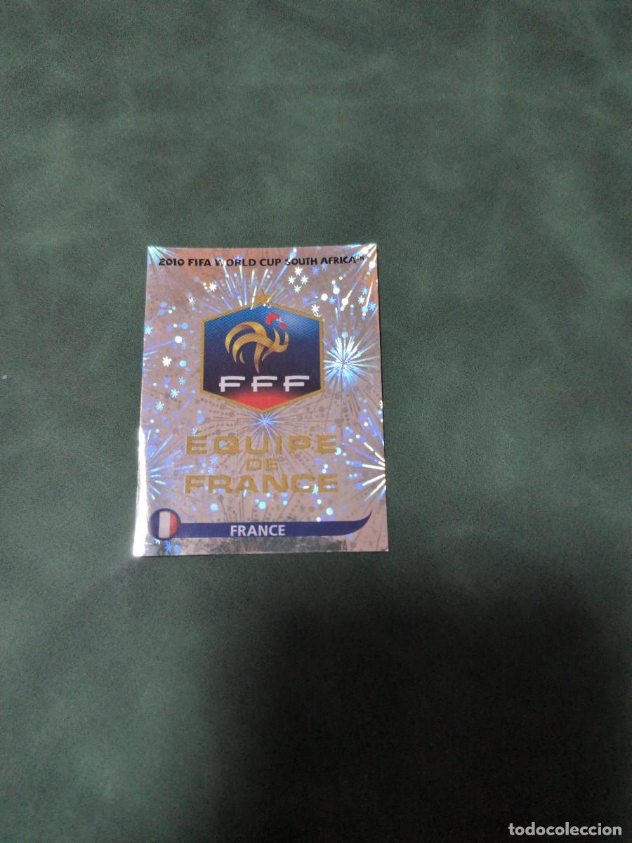 Cromos de f&uacute;tbol: Escudo Francia n&deg; 88 mundial Sud&aacute;frica 2010 sin pegar