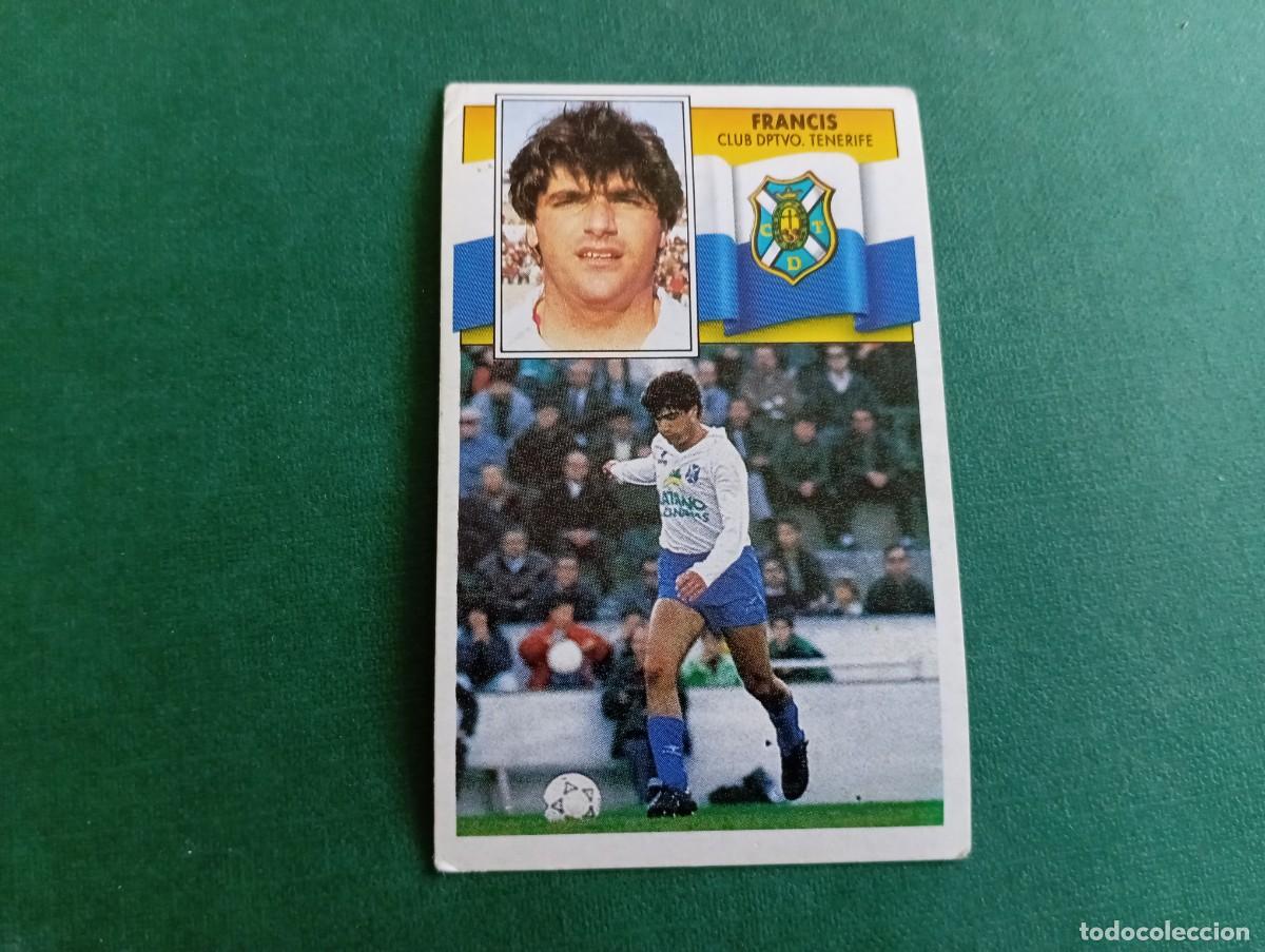 Fu&szlig;ball-Sticker: Liga Este 1990 1991 90 91 CD TENERIFE FRANCIS NUNCA PEGADO