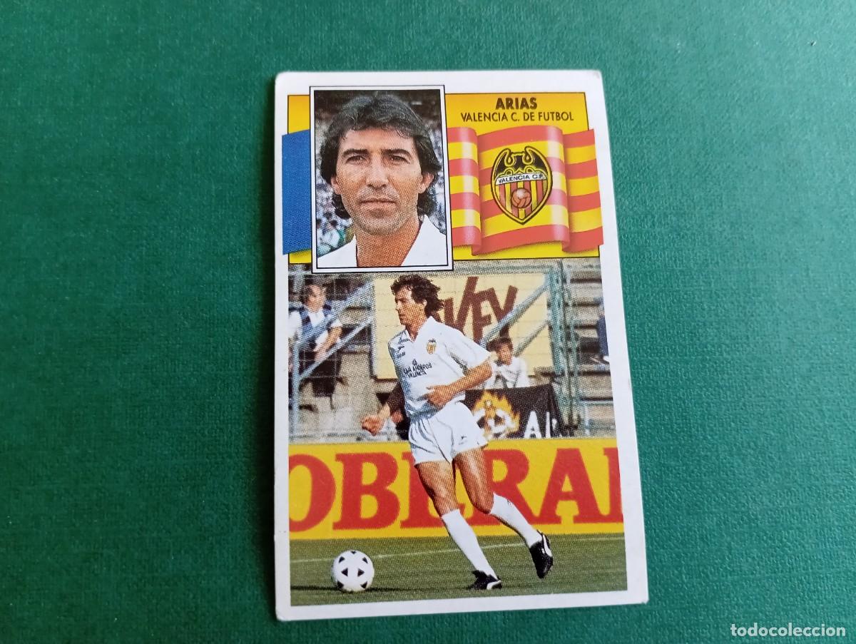 Fu&szlig;ball-Sticker: Liga Este 1990 1991 90 91 VALENCIA CF ARIAS NUNCA PEGADO