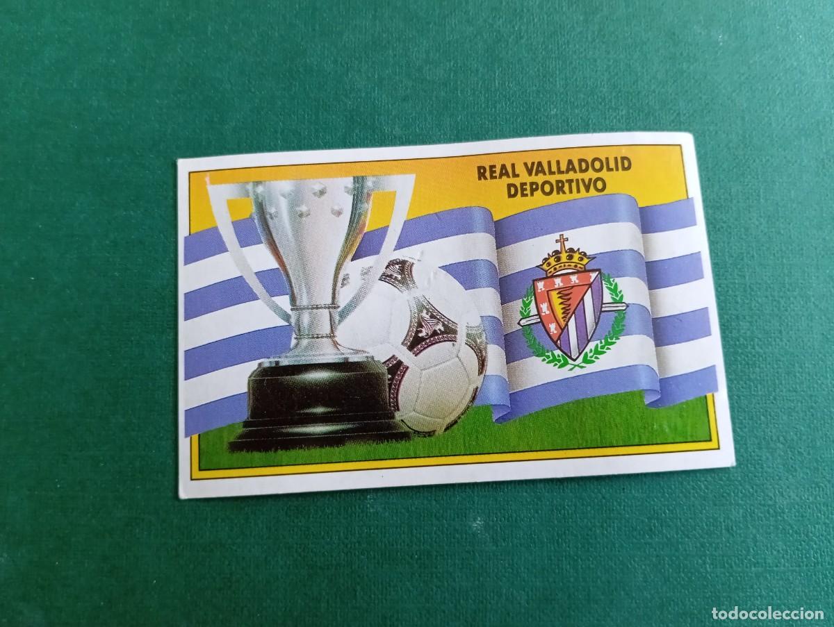 Fu&szlig;ball-Sticker: Liga Este 1990 1991 90 91 VALLADOLID CF UNIFORME Y ESCUDO NUNCA PEGADO