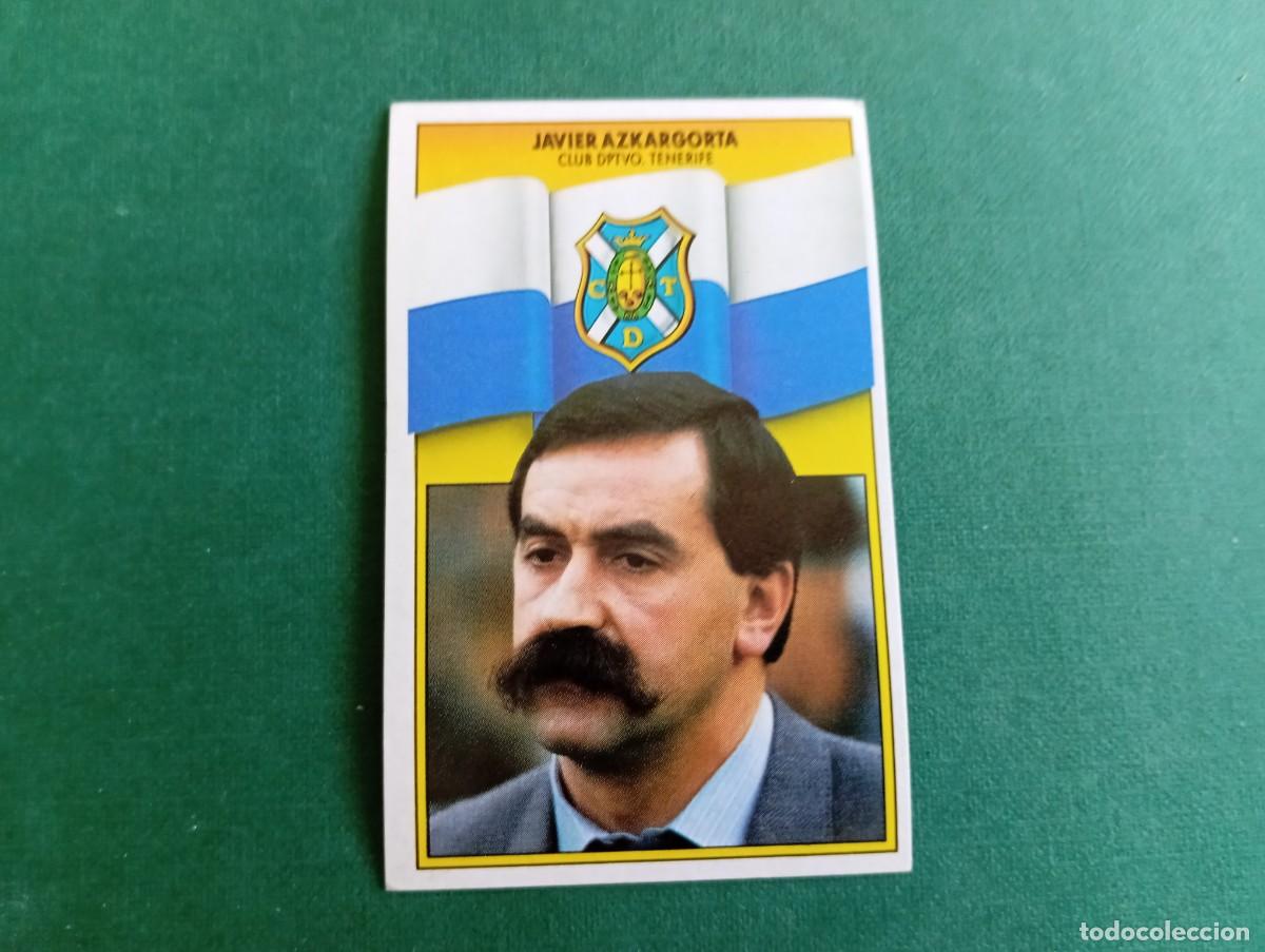Fu&szlig;ball-Sticker: Liga Este 1990 1991 90 91 CD TENERIFE JAVIER AZKARGORTA NUNCA PEGADO