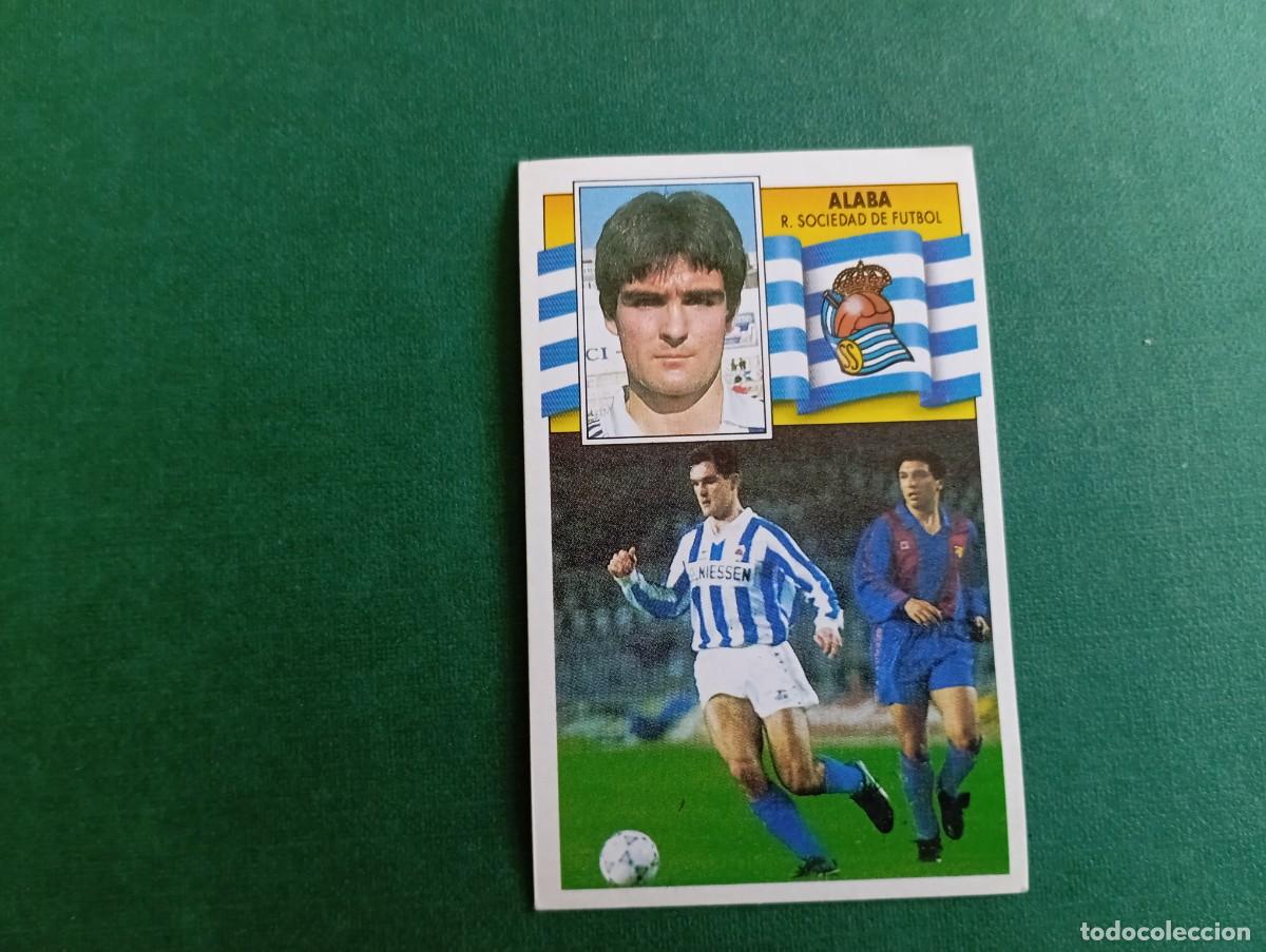 Fu&szlig;ball-Sticker: Liga Este 1990 1991 90 91 REAL SOCIEDAD ALABA NUNCA PEGADO