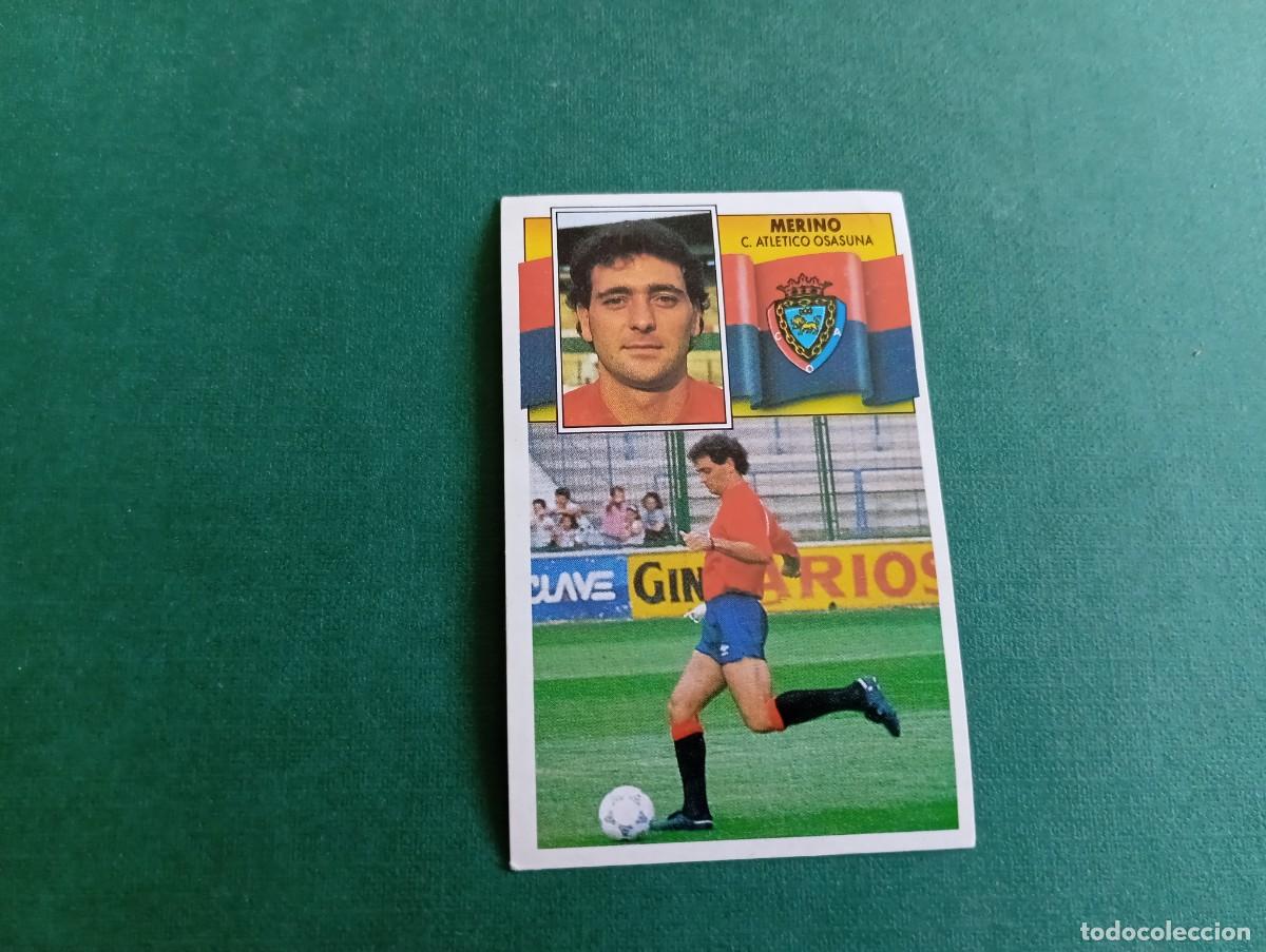 Fu&szlig;ball-Sticker: Liga Este 1990 1991 90 91 CA OSASUNA MERINO NUNCA PEGADO PADRE DE MIKEL MERINO