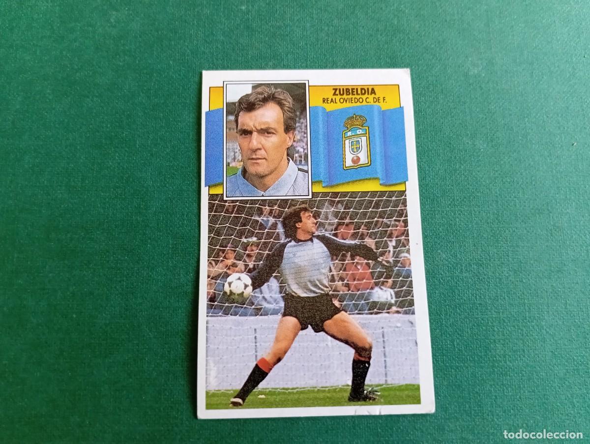 Fu&szlig;ball-Sticker: Liga Este 1990 1991 90 91 REAL OVIEDO ZUBELDIA NUNCA PEGADO