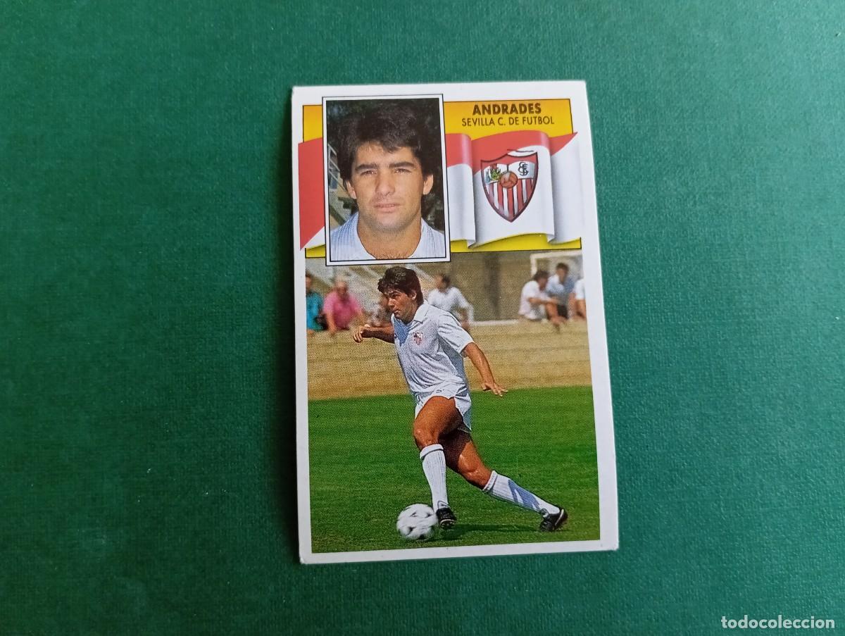 Fu&szlig;ball-Sticker: Liga Este 1990 1991 90 91 SEVILLA FC ANDRADES NUNCA PEGADO