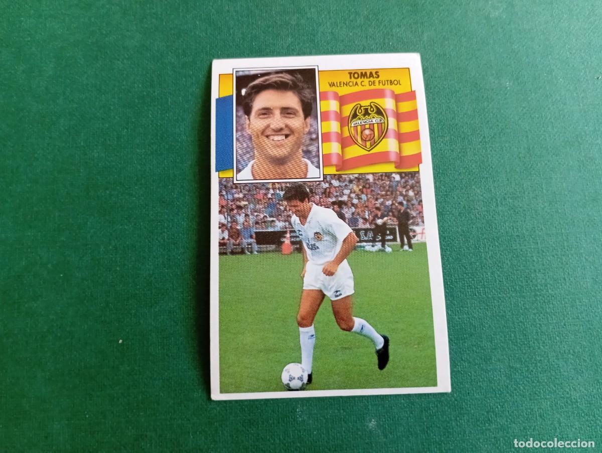 Fu&szlig;ball-Sticker: Liga Este 1990 1991 90 91 VALENCIA CF TOMAS NUNCA PEGADO