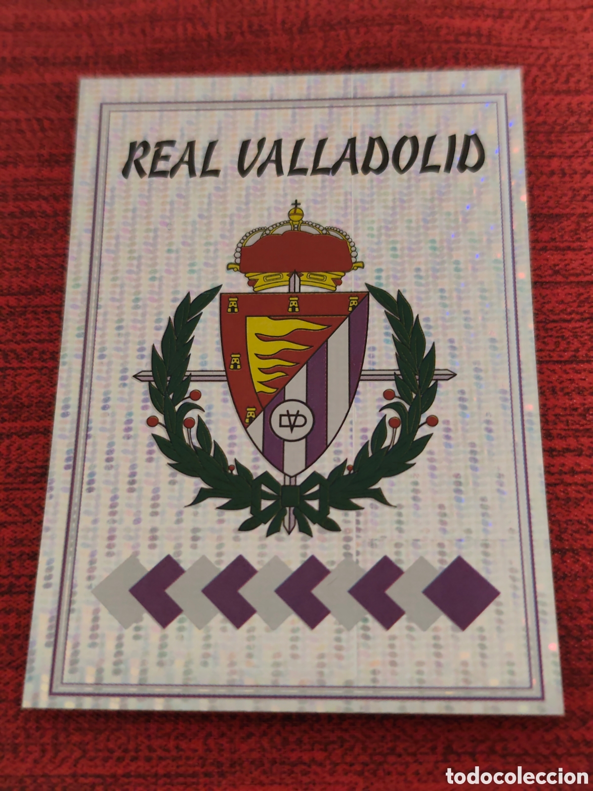 Cromos de f&uacute;tbol: G ESCUDO REAL VALLADOLID PANINI LIGA 1997 1998