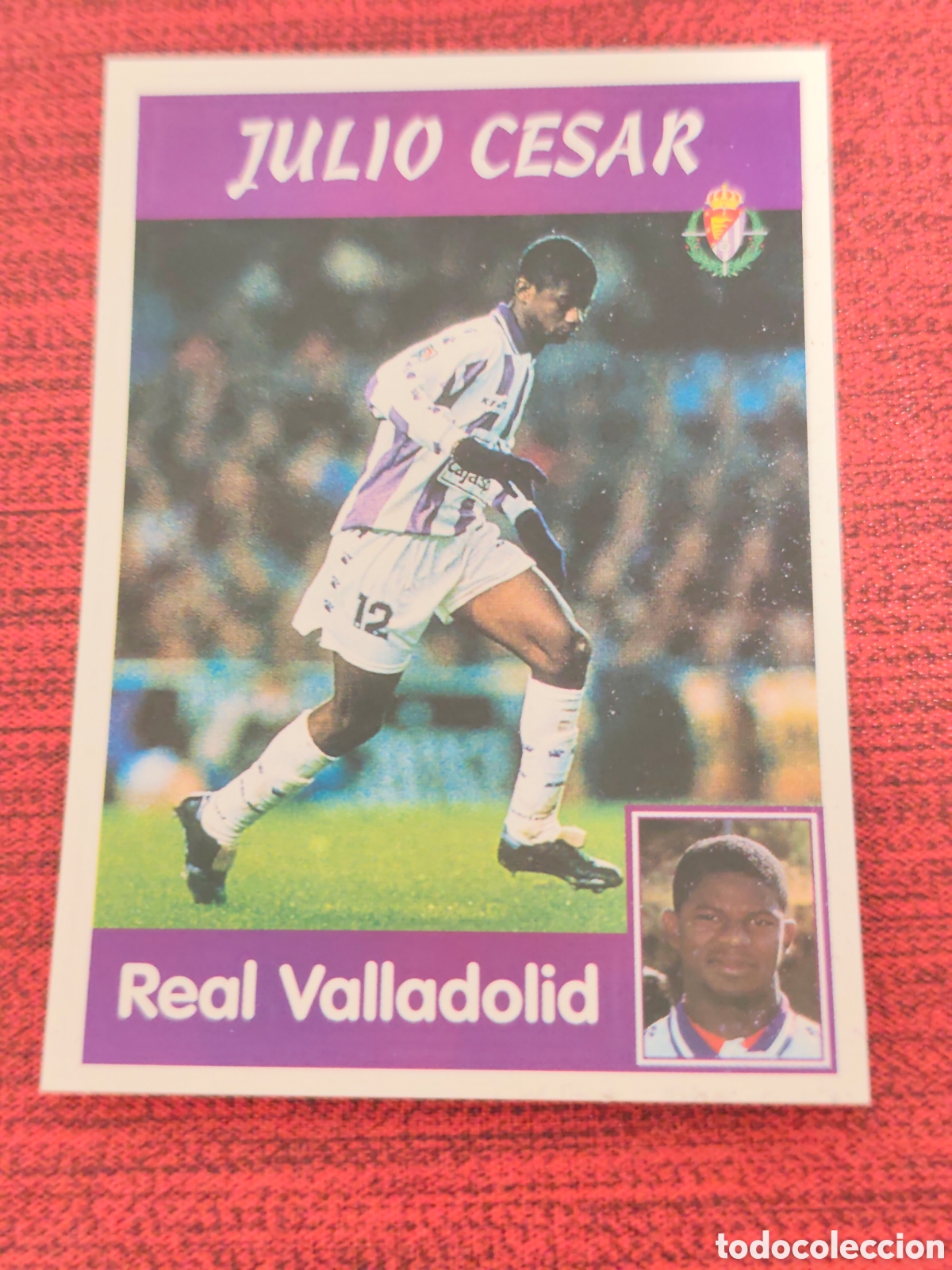 Cromos de f&uacute;tbol: 102 JULIO CESAR REAL VALLADOLID PANINI LIGA 1997 1998