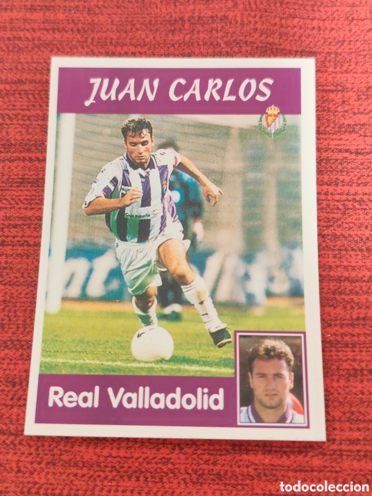 Cromos de f&uacute;tbol: 98 JUAN CARLOS REAL VALLADOLID PANINI LIGA 1997 1998
