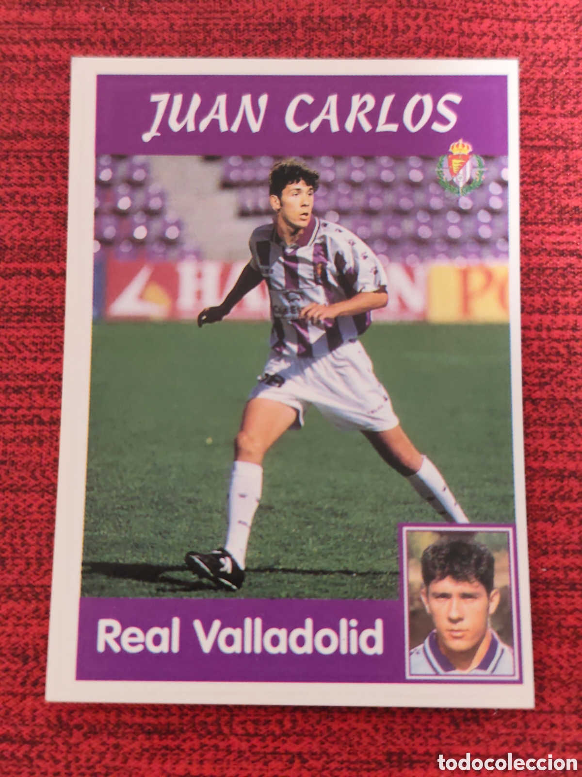 Cromos de f&uacute;tbol: 110A JUAN CARLOS REAL VALLADOLID PANINI LIGA 1997 1998