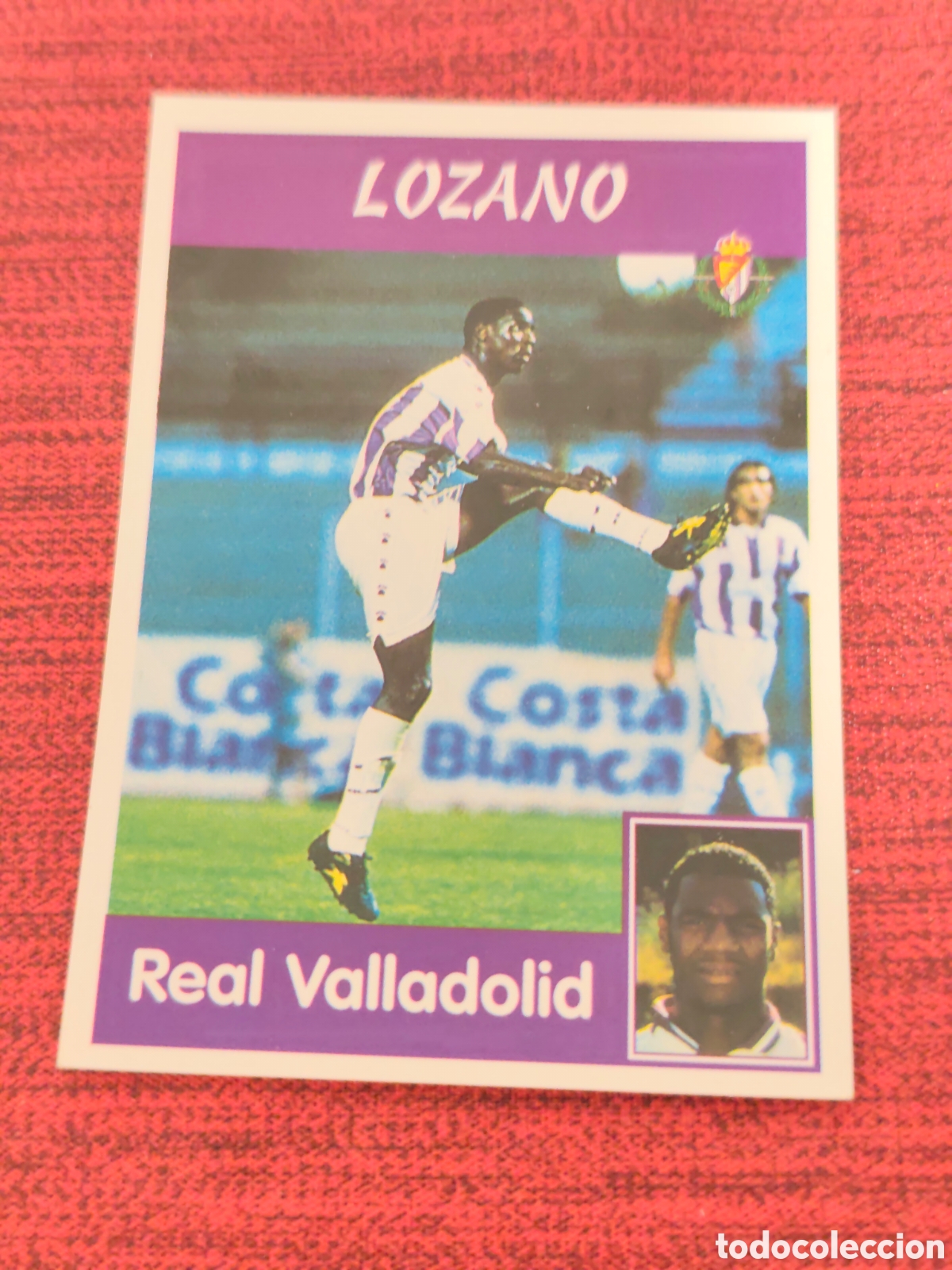Cromos de f&uacute;tbol: 105A LOZANO REAL VALLADOLID PANINI LIGA 1997 1998