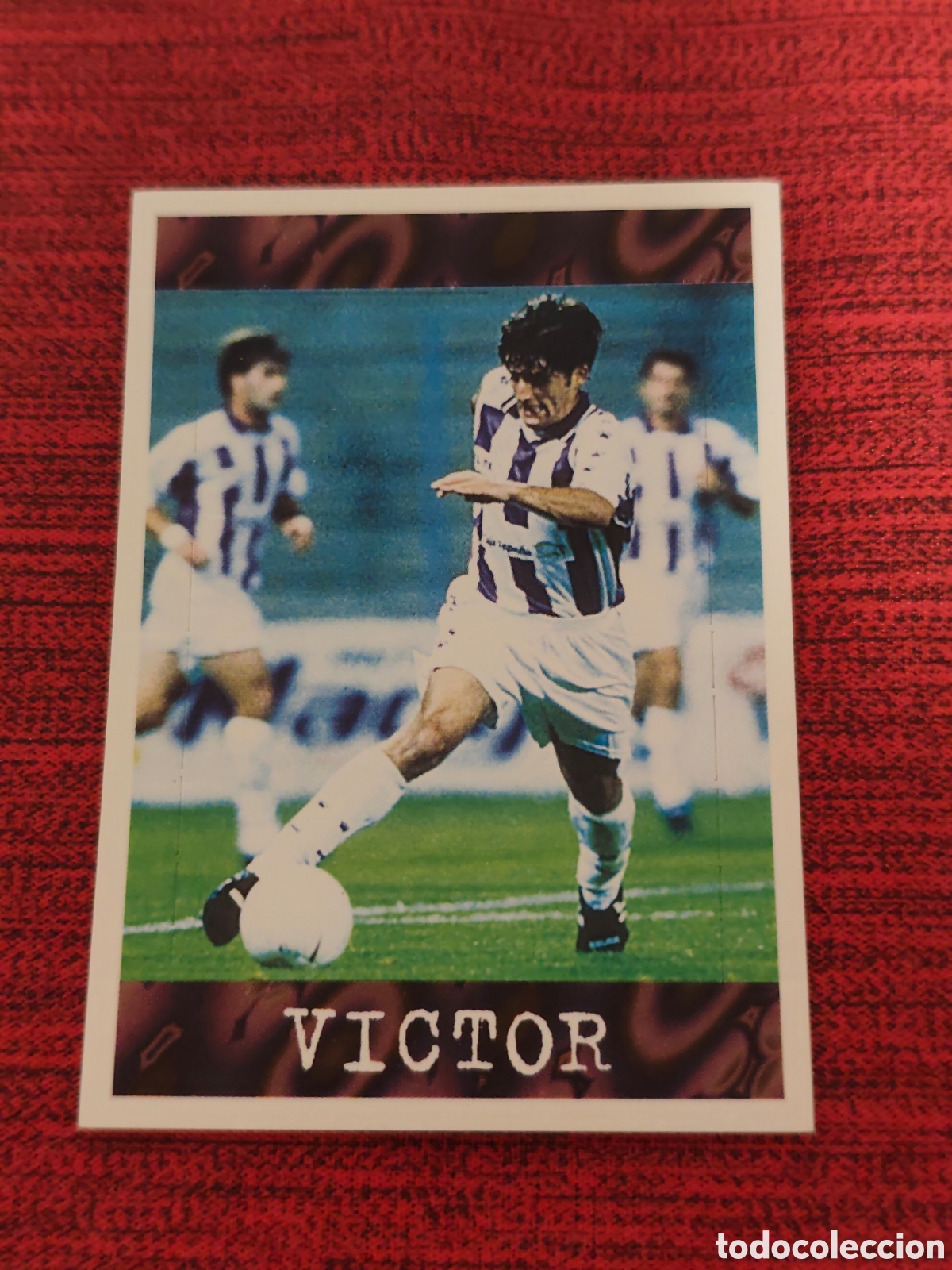 Cromos de f&uacute;tbol: POP UP V&Iacute;CTOR REAL VALLADOLID PANINI LIGA 1997 1998